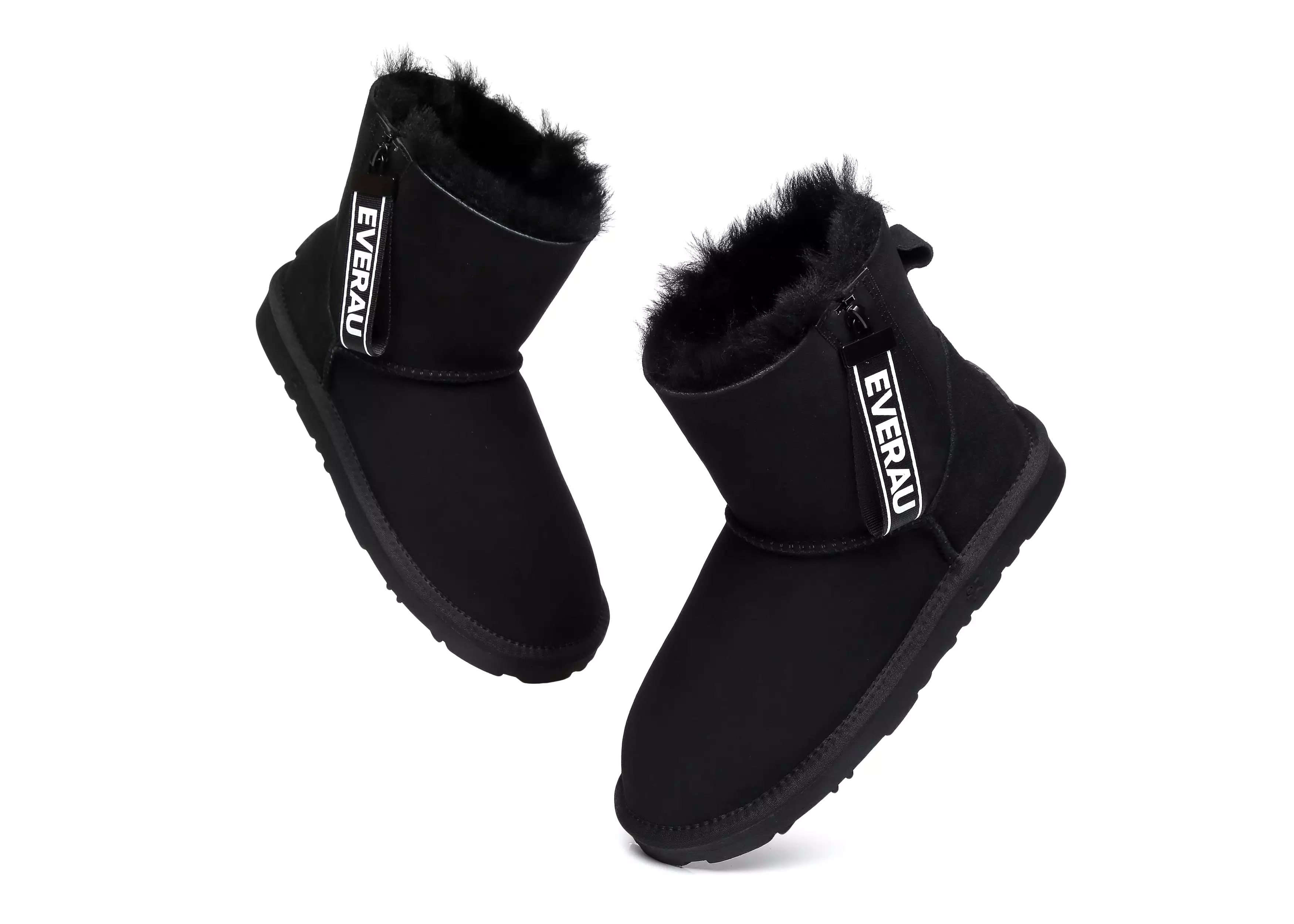 EVERAU Mini Sheepskin Boots Women Mini Piper