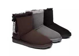 EVERAU Mini Sheepskin Boots Women Mini Piper