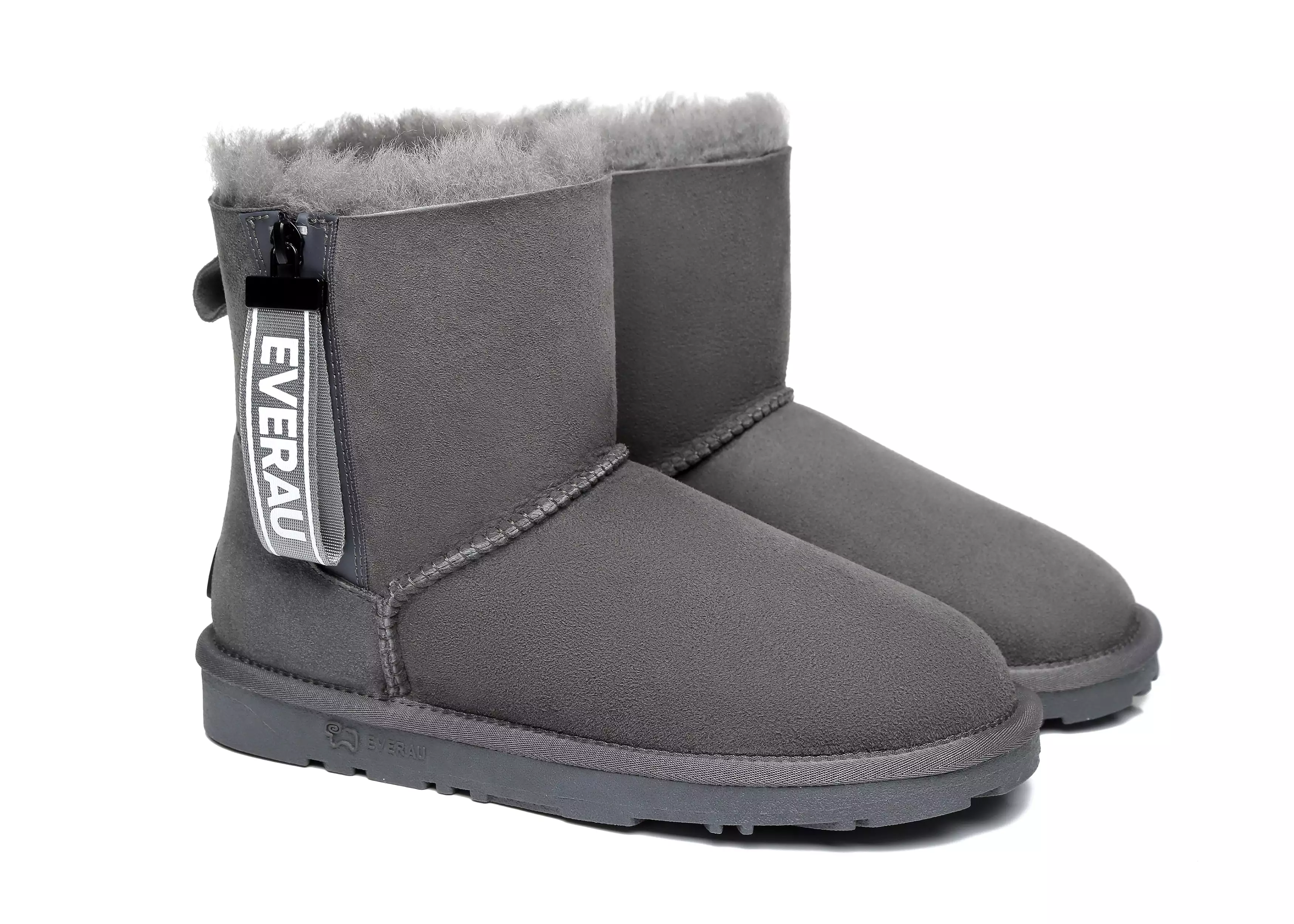 EVERAU Mini Sheepskin Boots Women Mini Piper