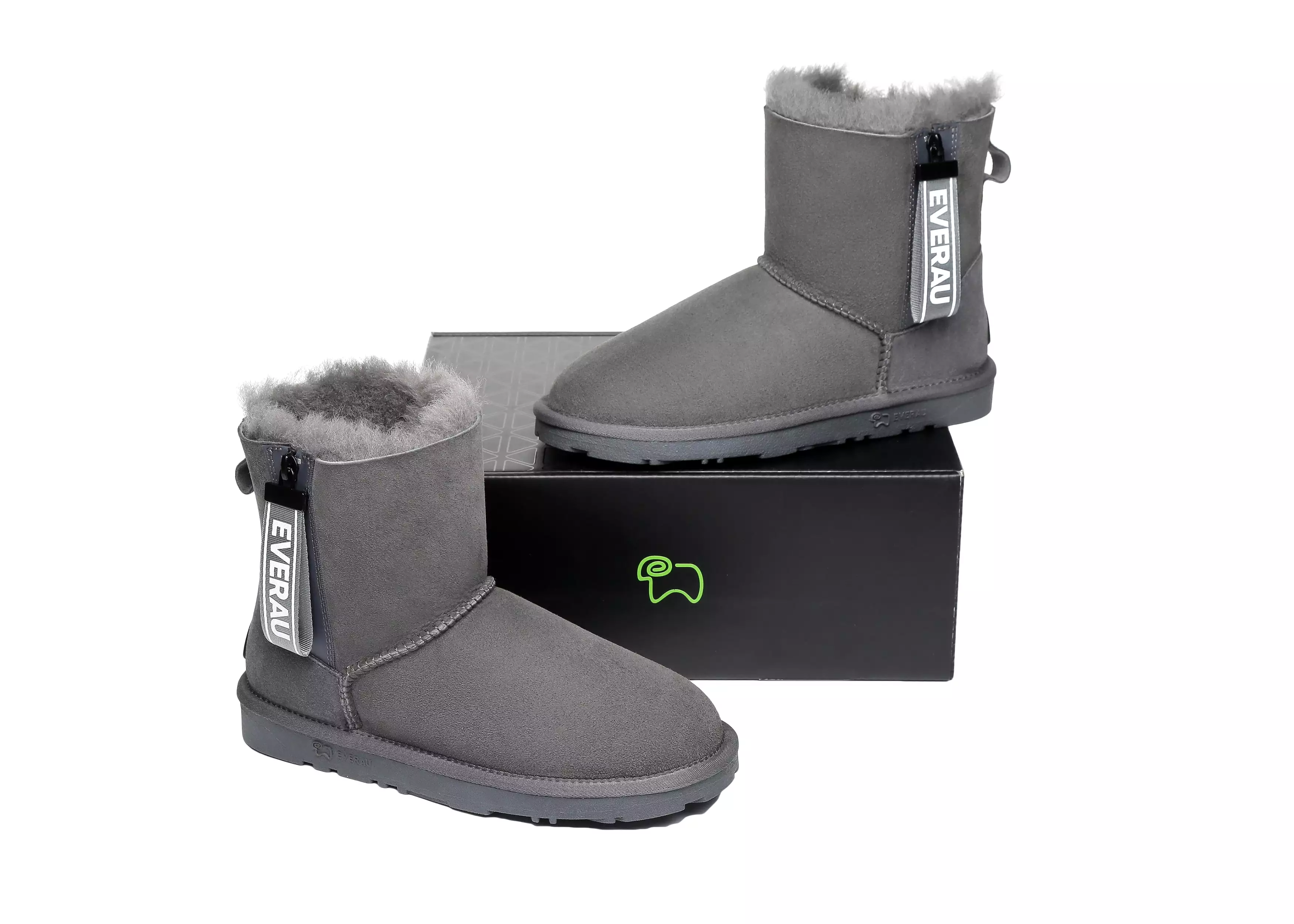 EVERAU Mini Sheepskin Boots Women Mini Piper