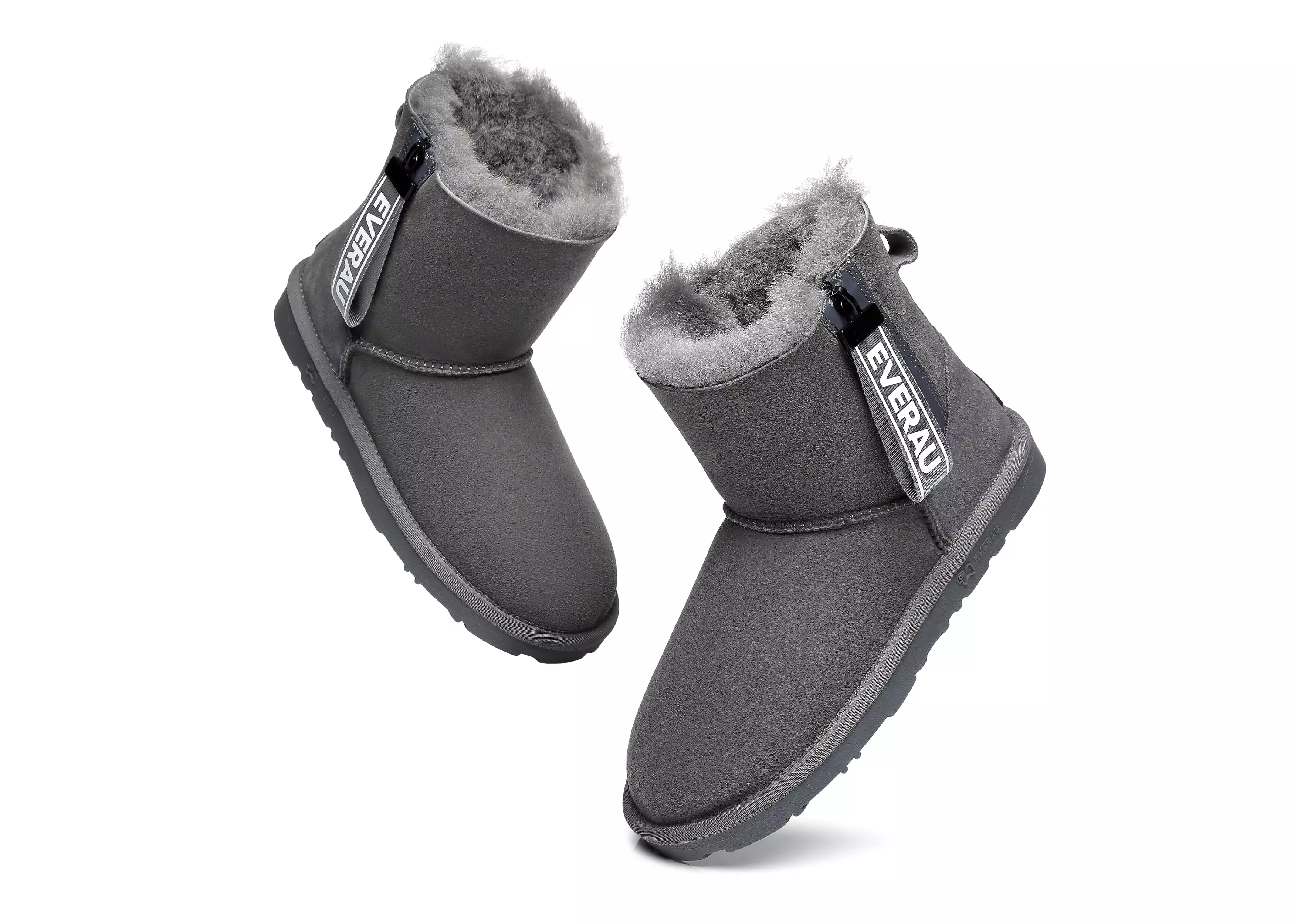 EVERAU Mini Sheepskin Boots Women Mini Piper