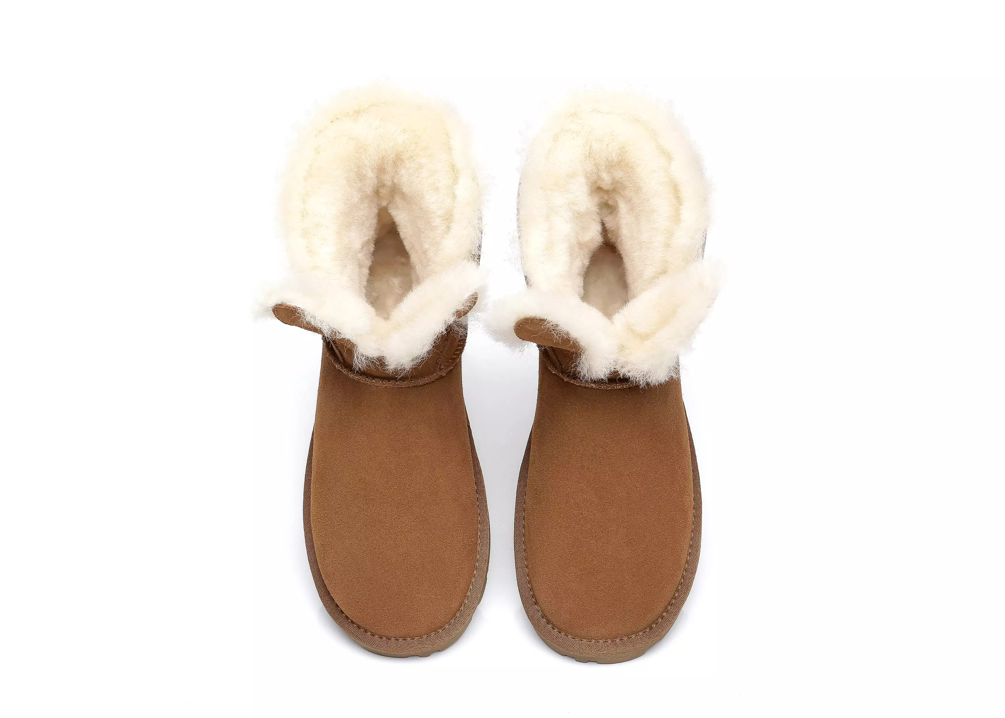 EVERAU Sheepskin Bunny Boots Women Lopunny