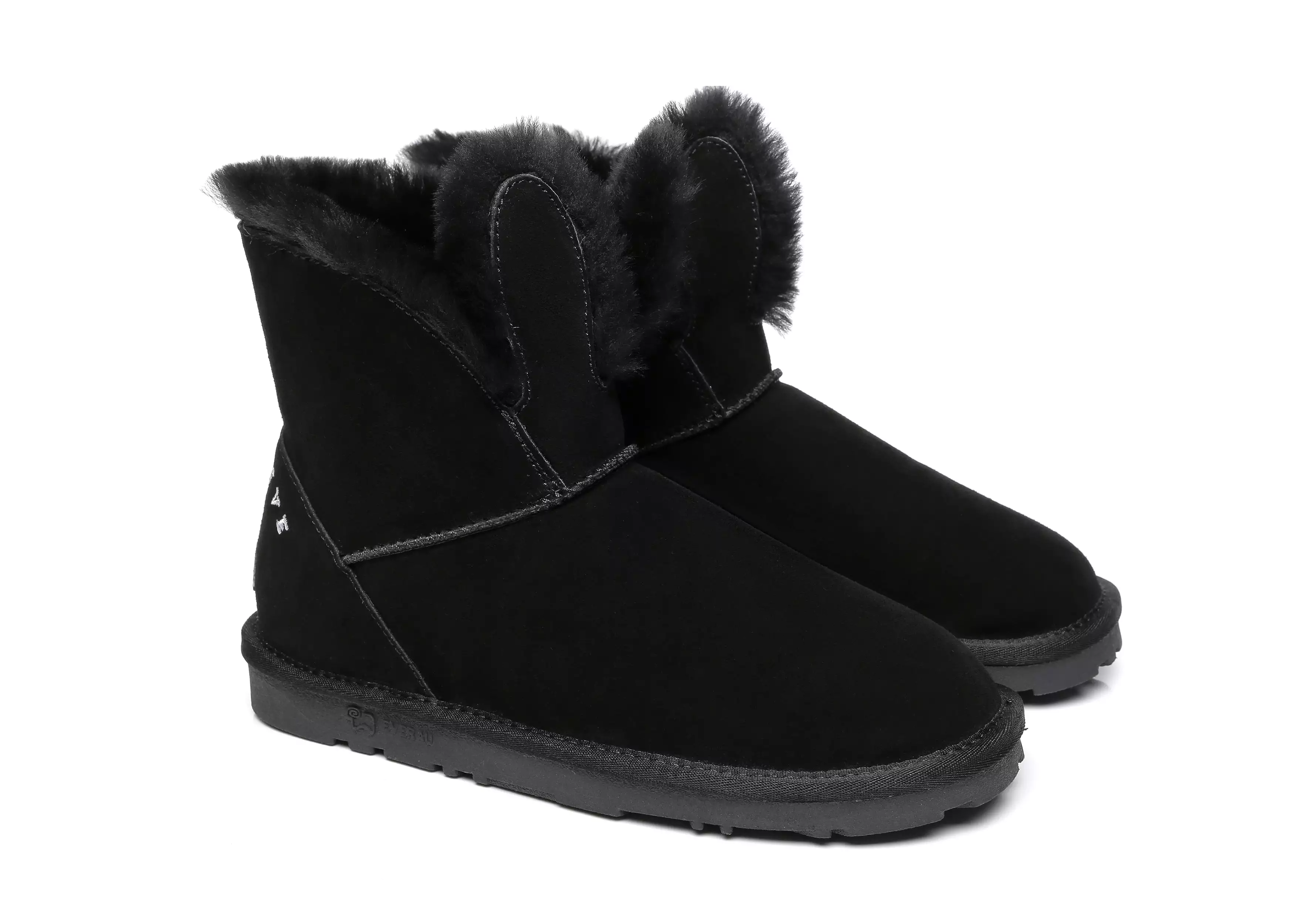 EVERAU Sheepskin Bunny Boots Women Lopunny