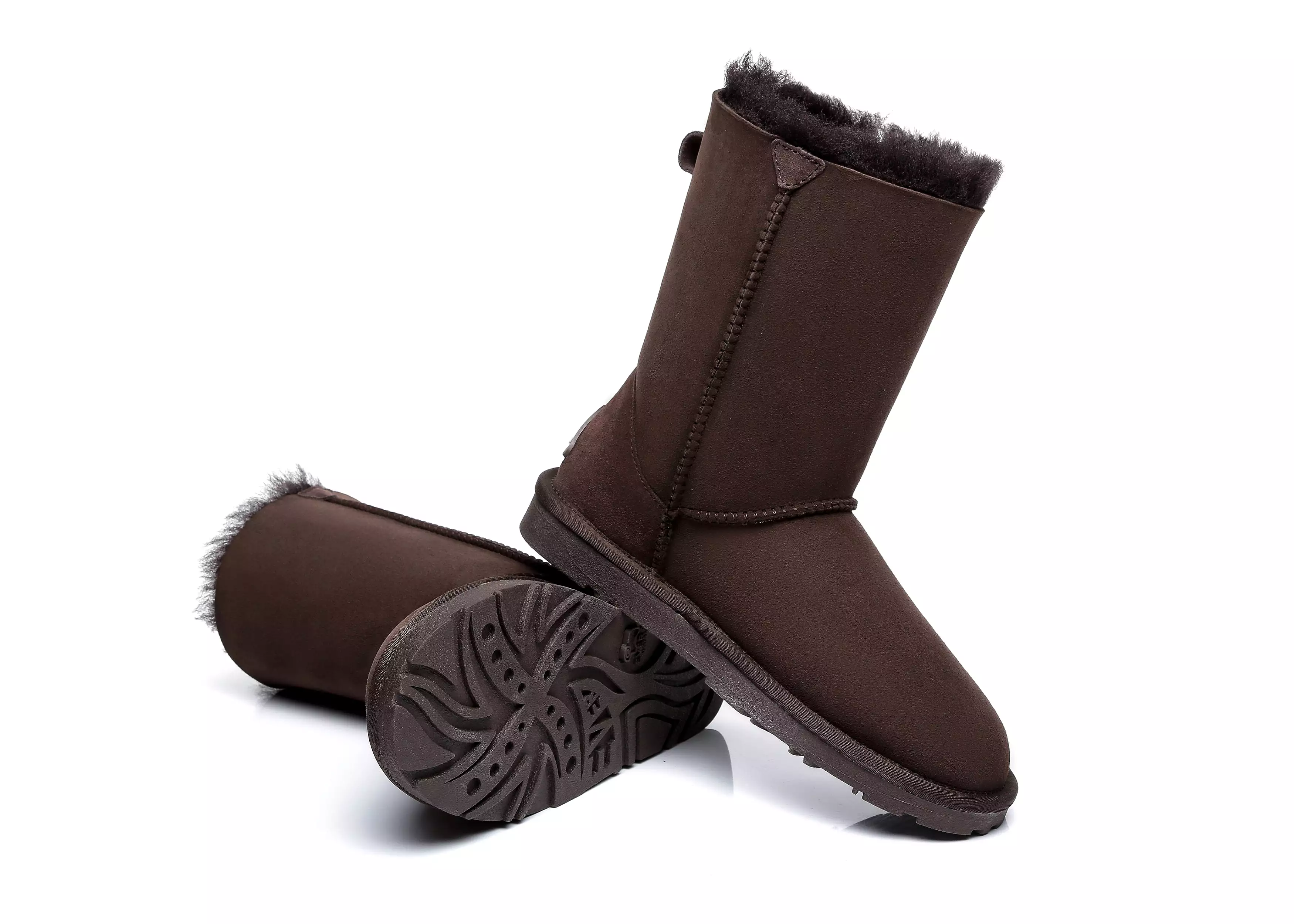 EVERAU Short Sheepskin Boots Women Short Piper