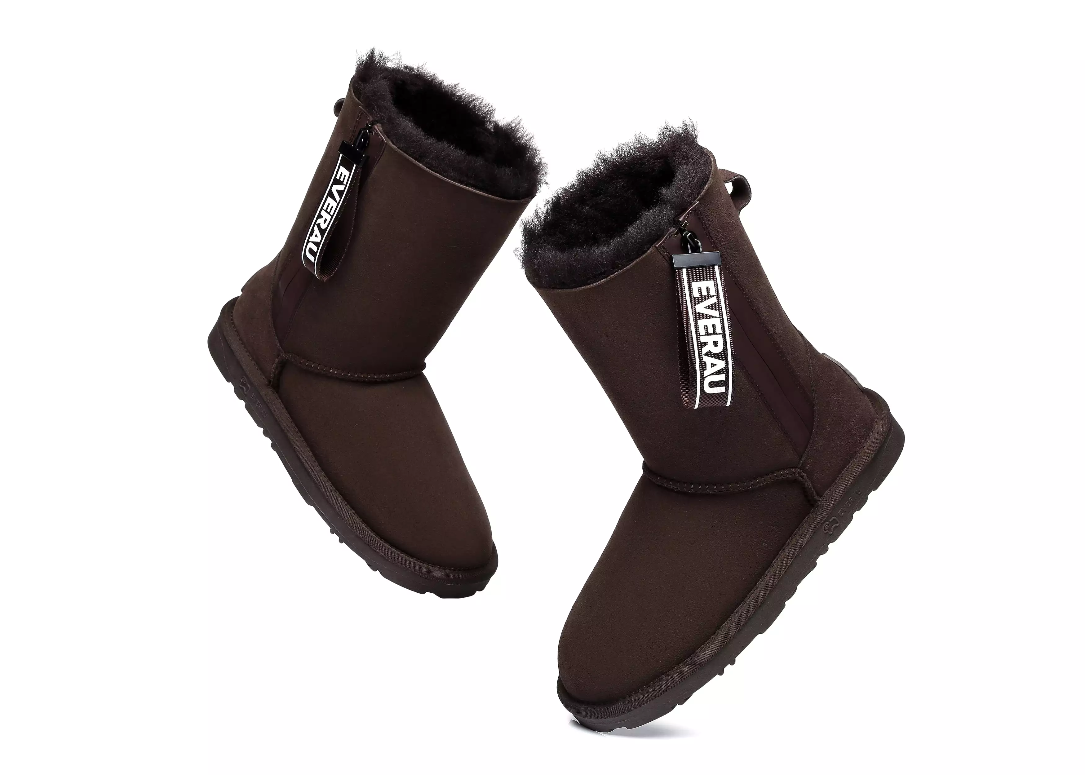 EVERAU Short Sheepskin Boots Women Short Piper