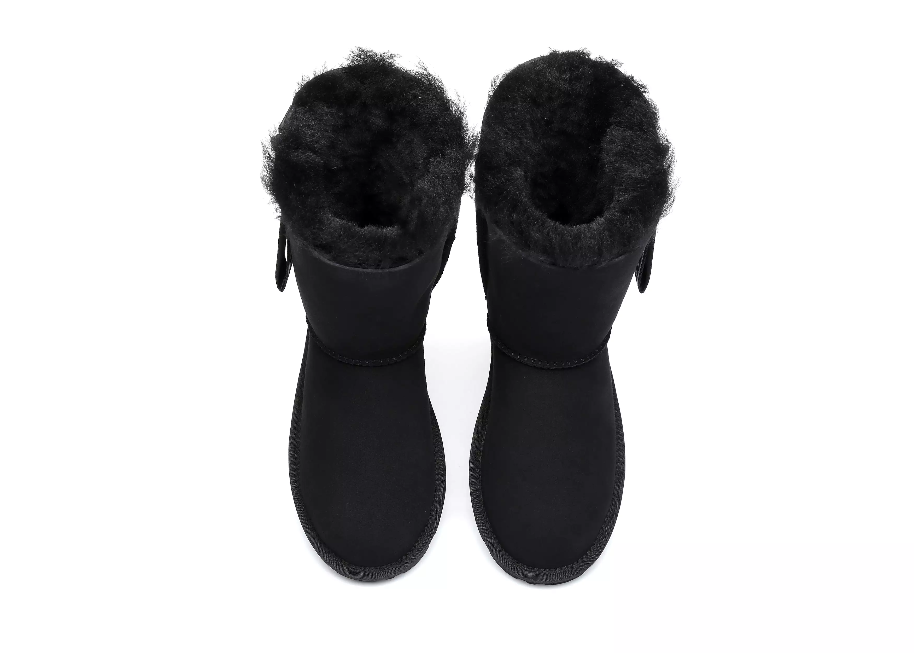 EVERAU Short Sheepskin Boots Women Short Piper