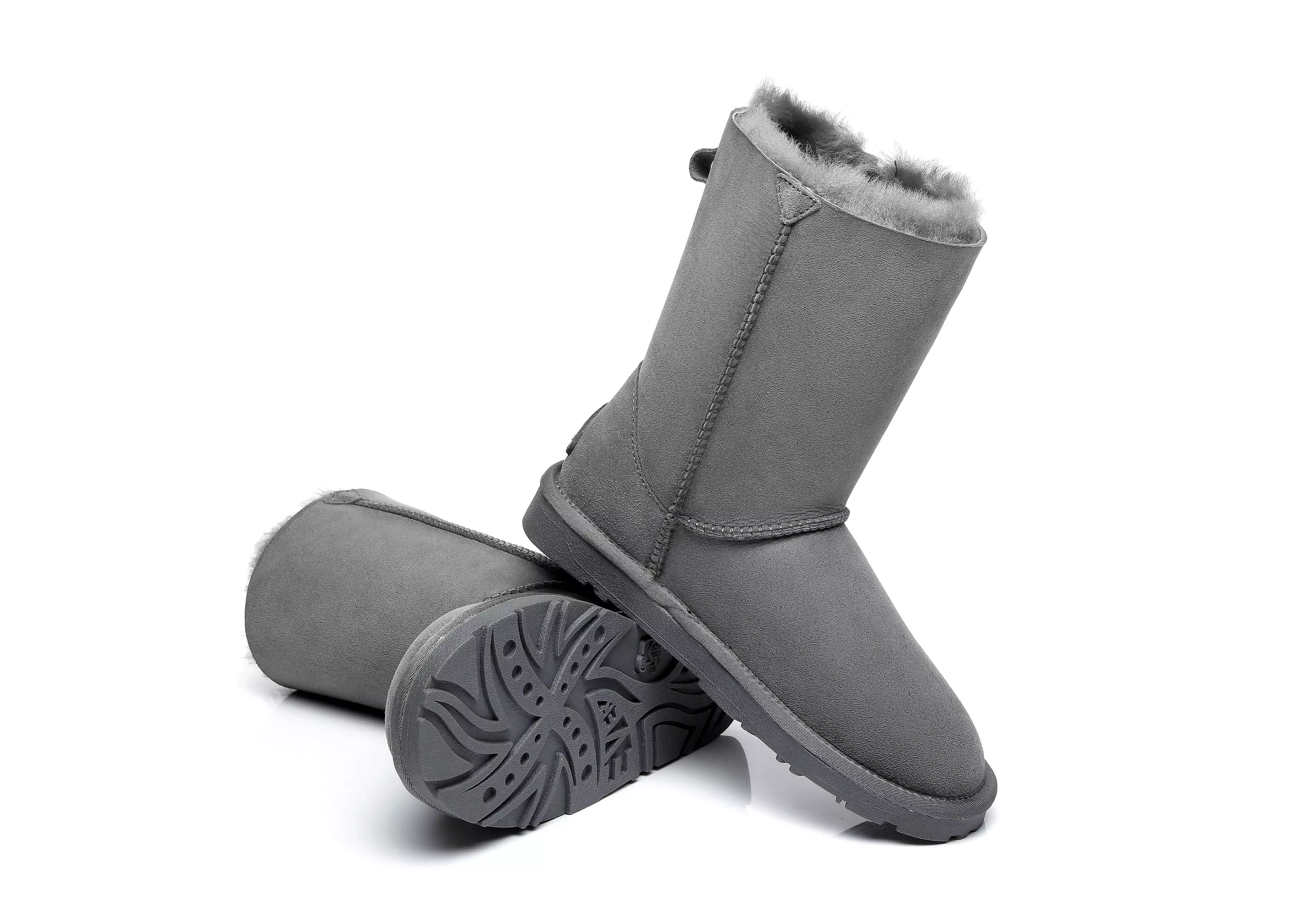 EVERAU Short Sheepskin Boots Women Short Piper