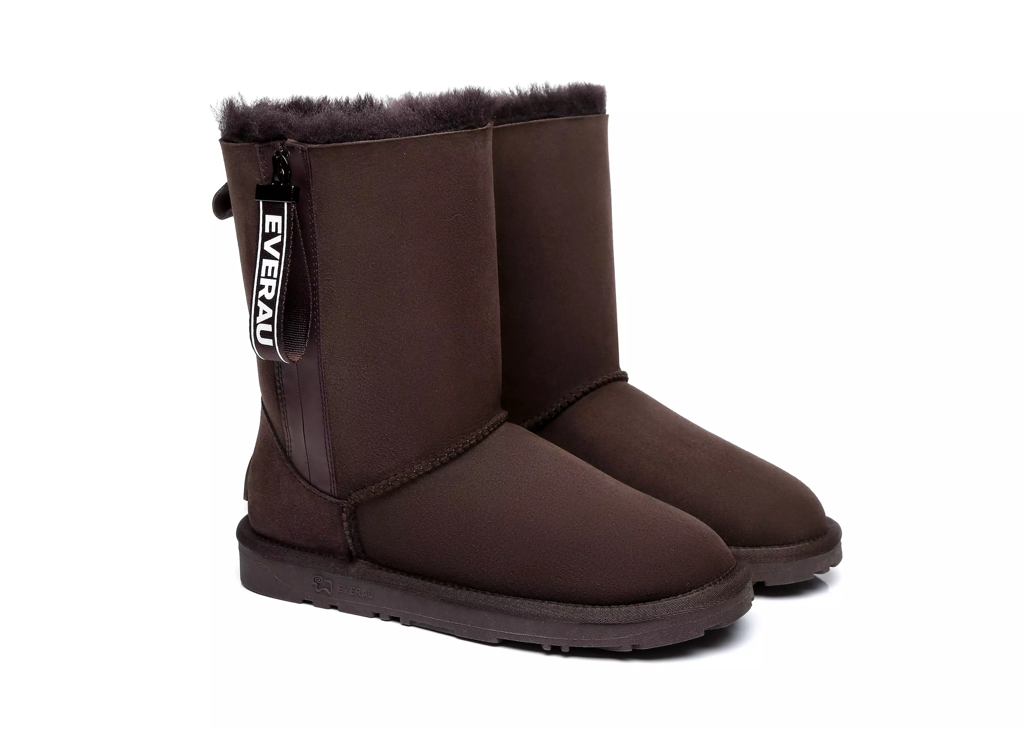 EVERAU Short Sheepskin Boots Women Short Piper