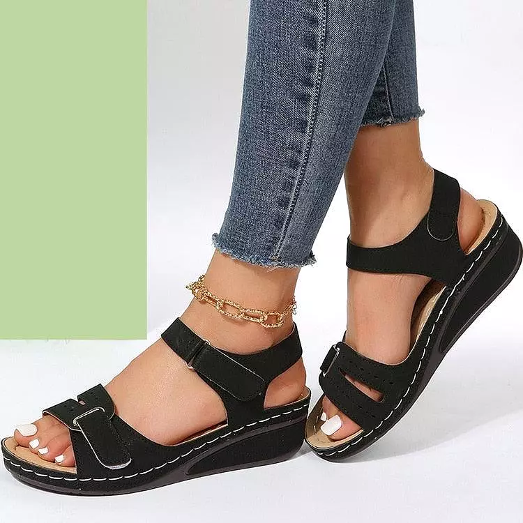 Flap Wedge Sandal Shoes