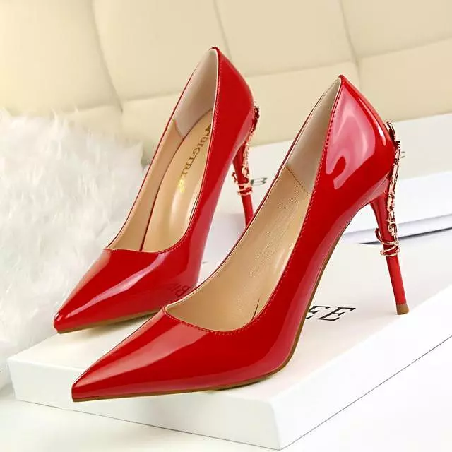 Gentileschi Patent Leather Heels Pumps Shoes