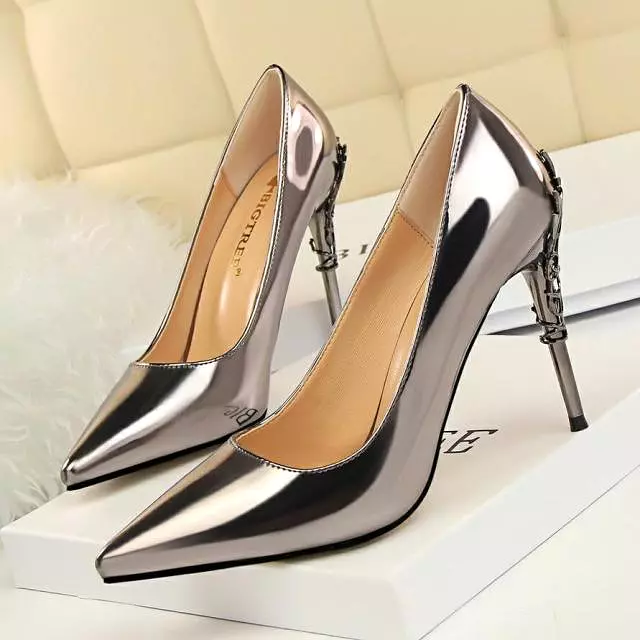 Gentileschi Patent Leather Heels Pumps Shoes