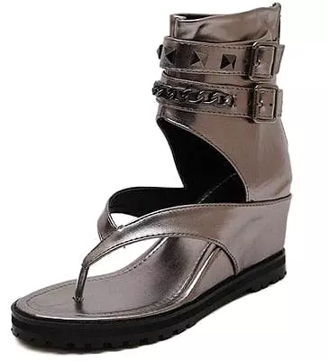 Gothe Ankle Strap Wedge Shoes