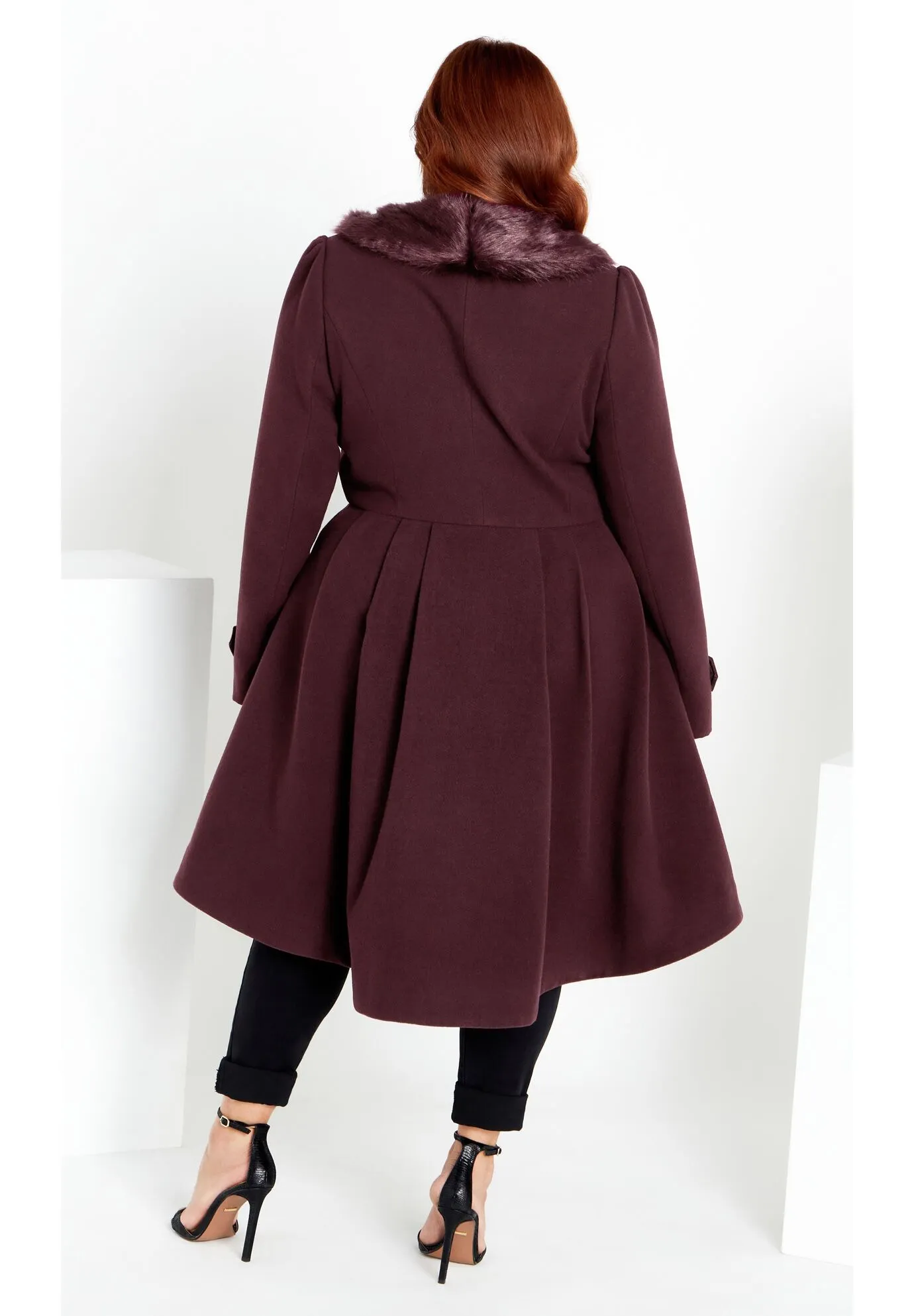 Grandiose Coat - spiced plum