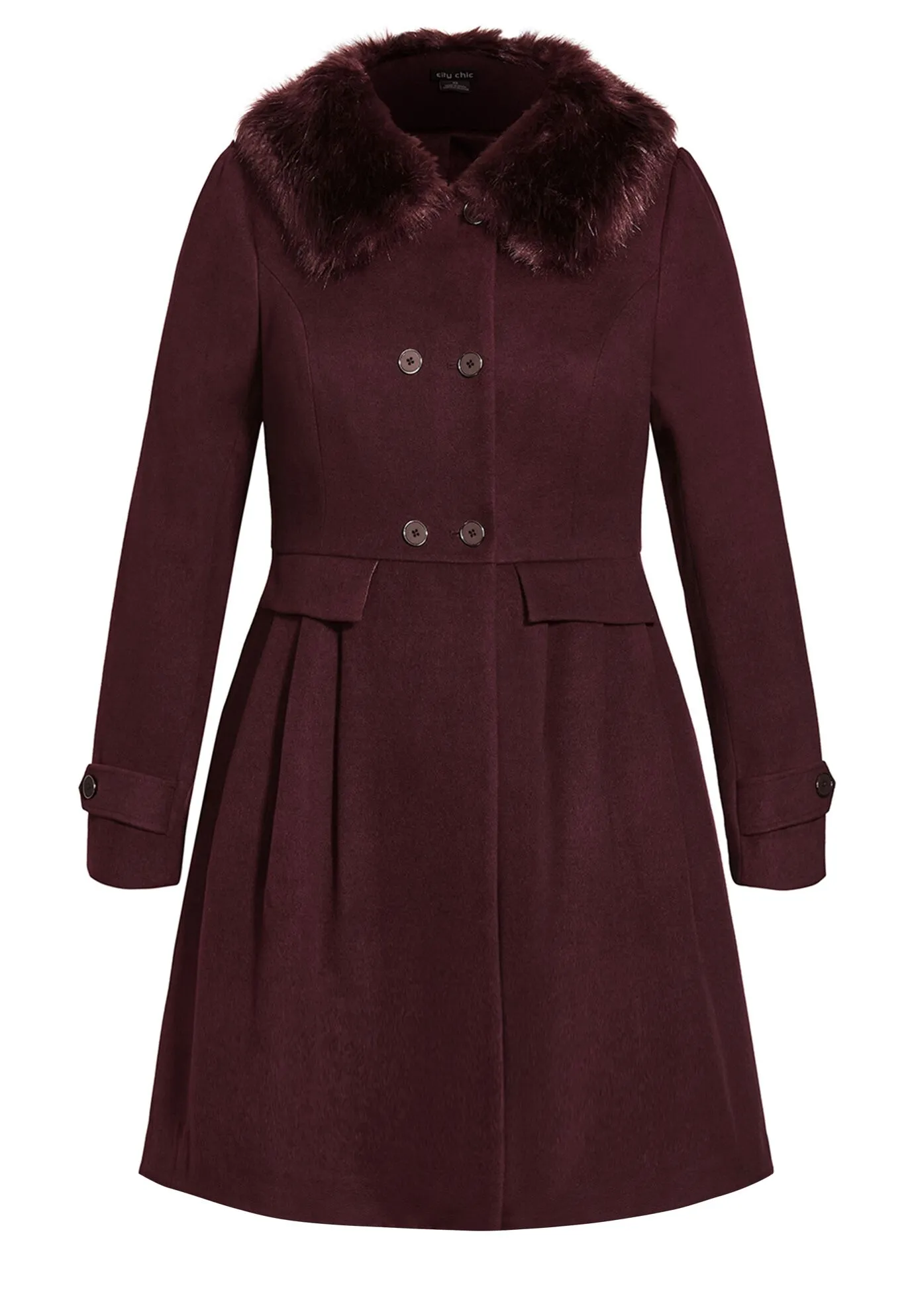 Grandiose Coat - spiced plum