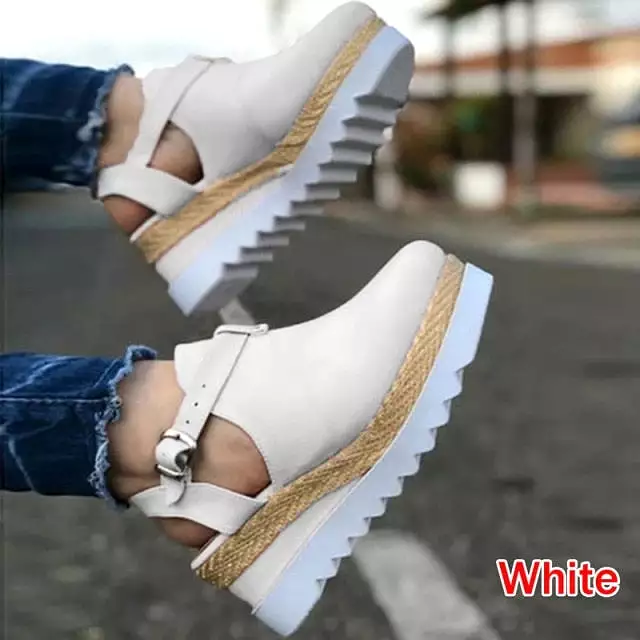 High Heel Shoes Woman Sandals Vintage Flat Platform Ladies Shoes Women Fashion Comfortable