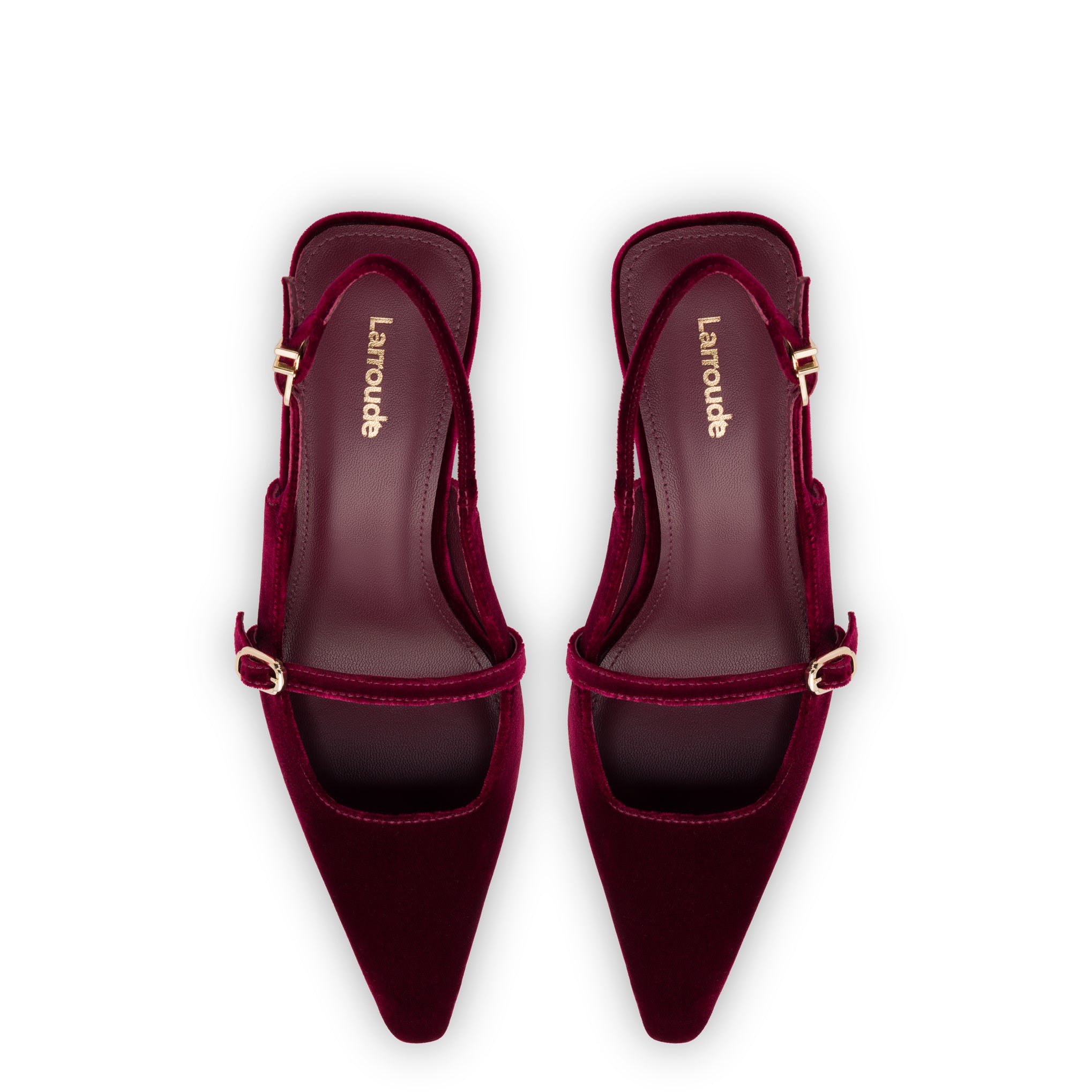 Ines Pump In Wine Velvet