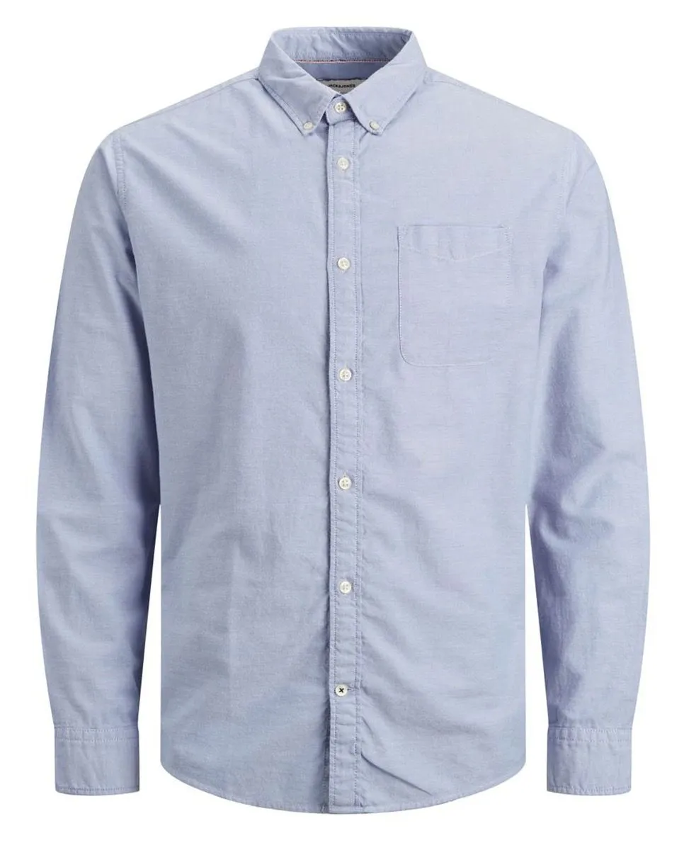 Jack & Jones Oxford Core Long Sleeve Shirt Cashmere Blue