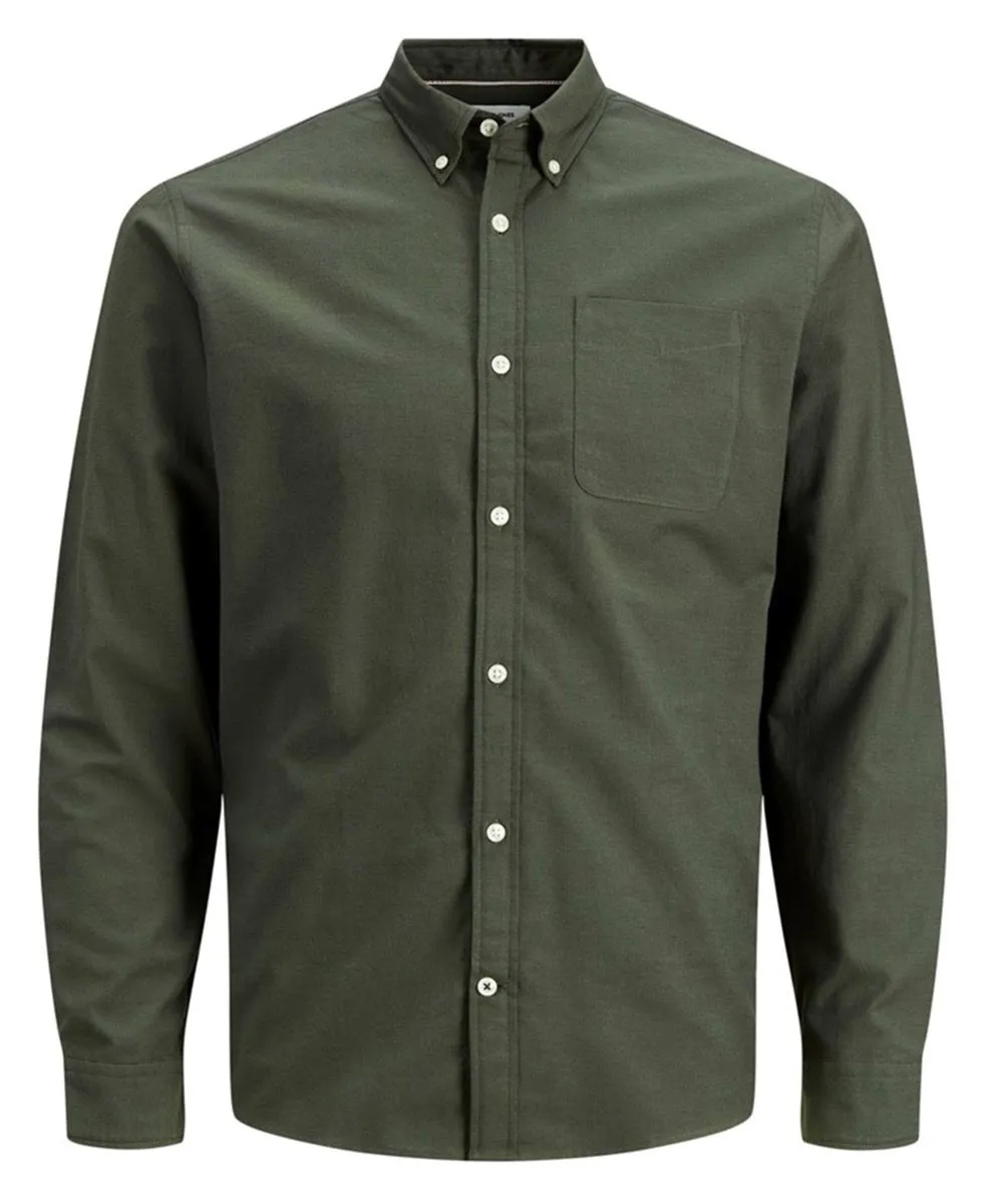 Jack & Jones Oxford Core Long Sleeve Shirt Forest Night