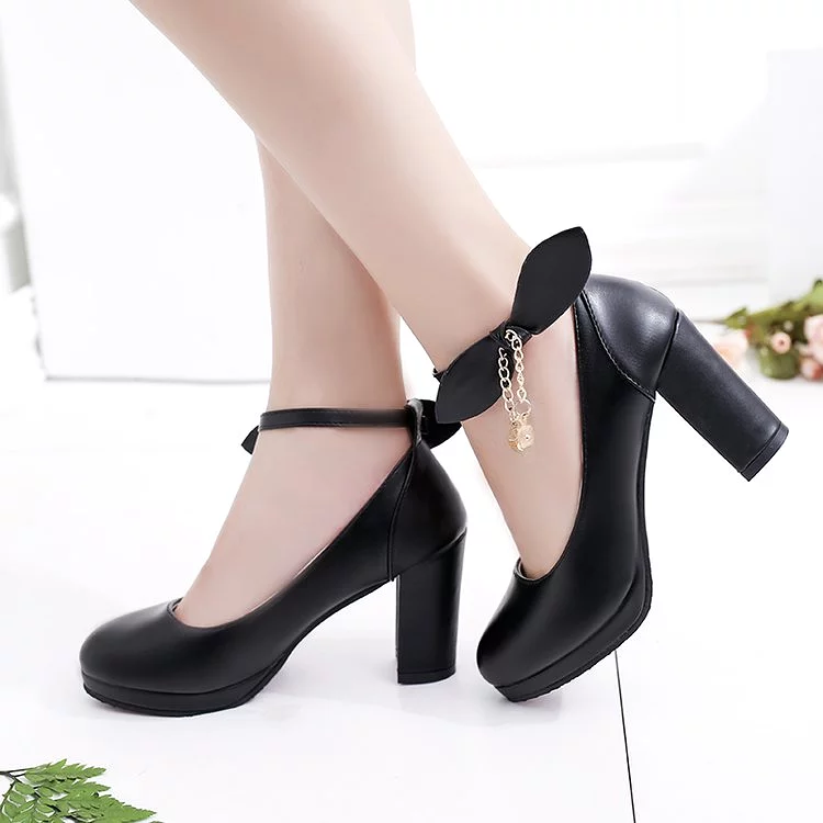 Lolita Bow High Heels Sandals Shoes AD12160