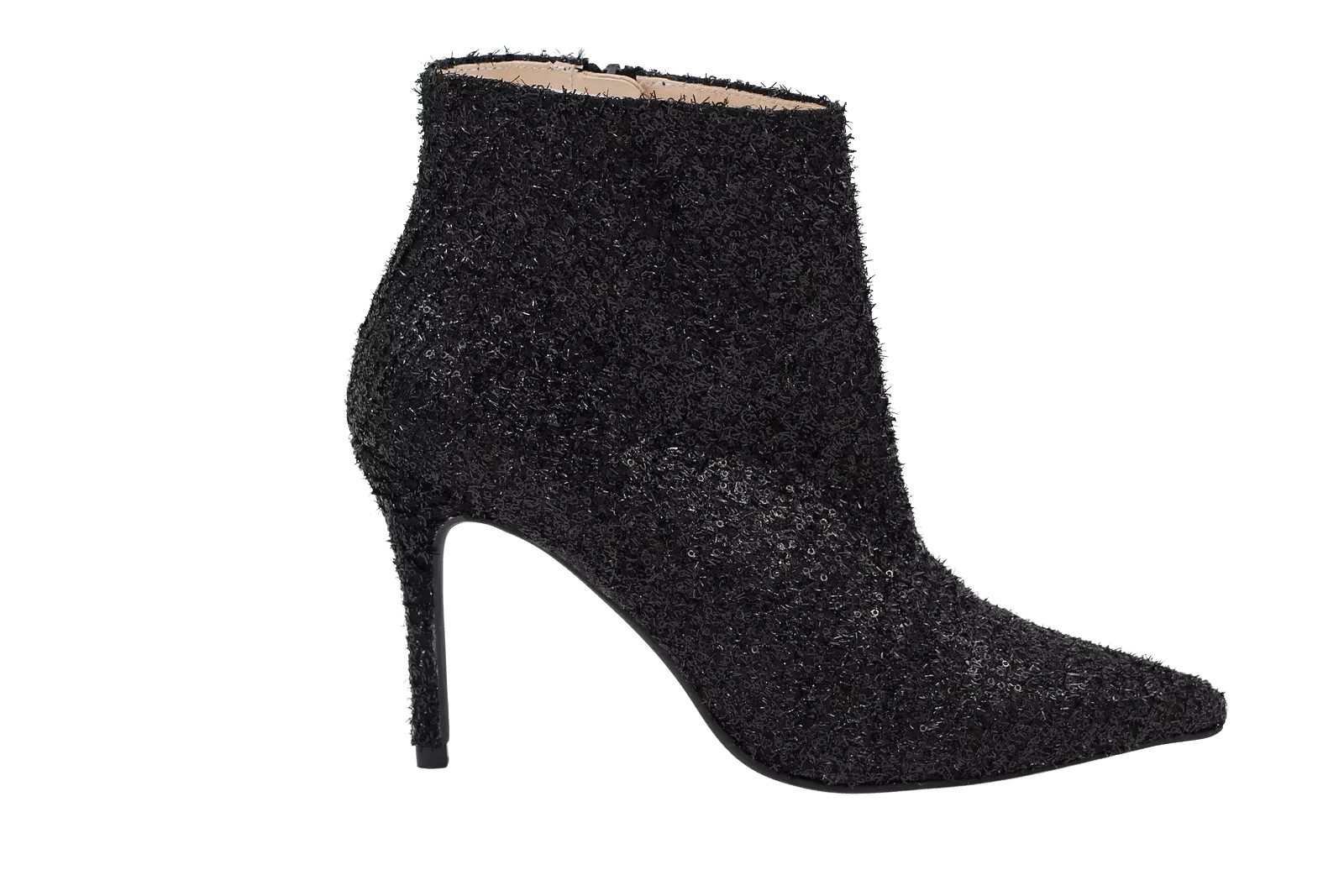 MARIAN Black Sequins Heeled ankle boot