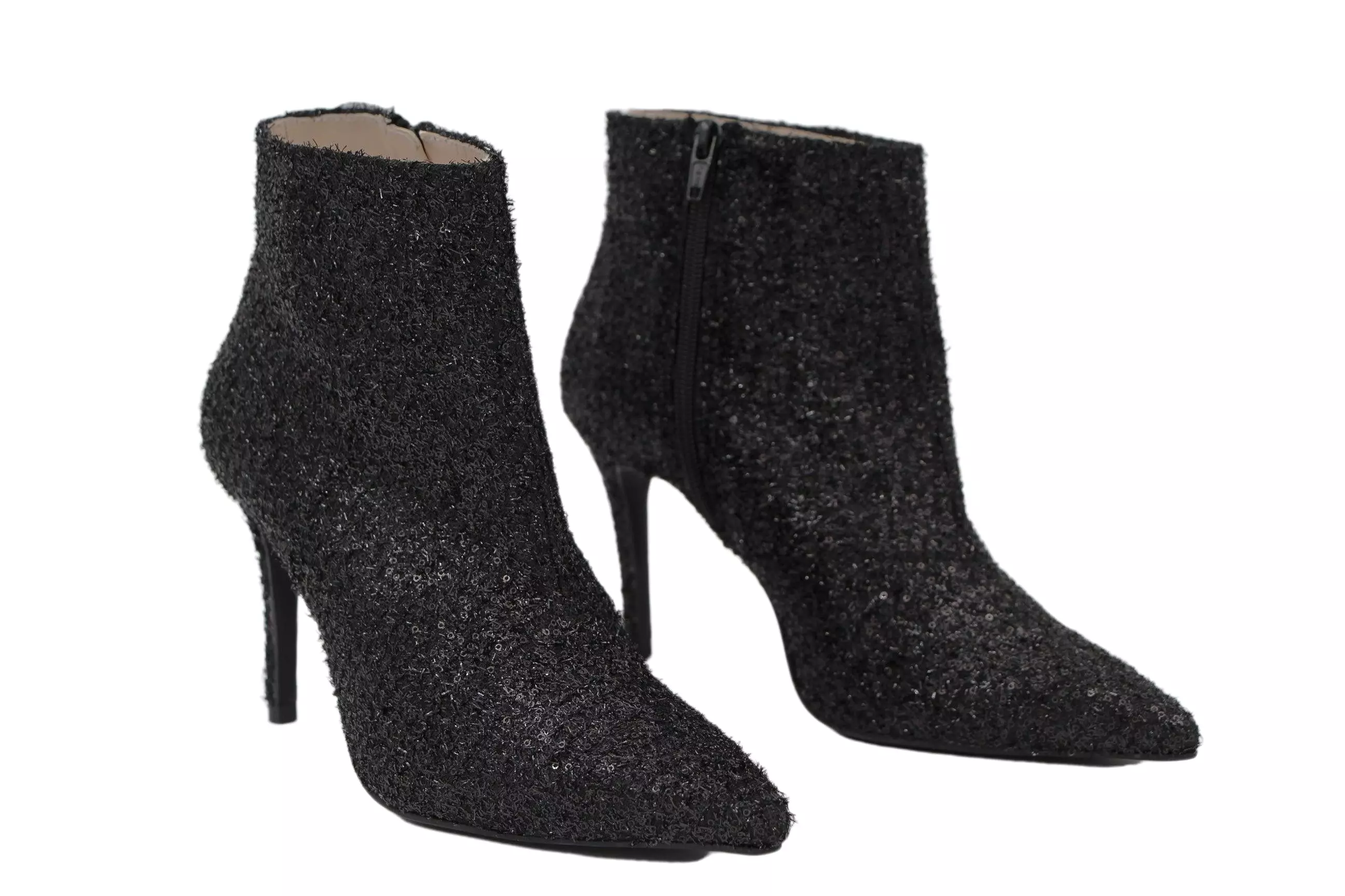 MARIAN Black Sequins Heeled ankle boot