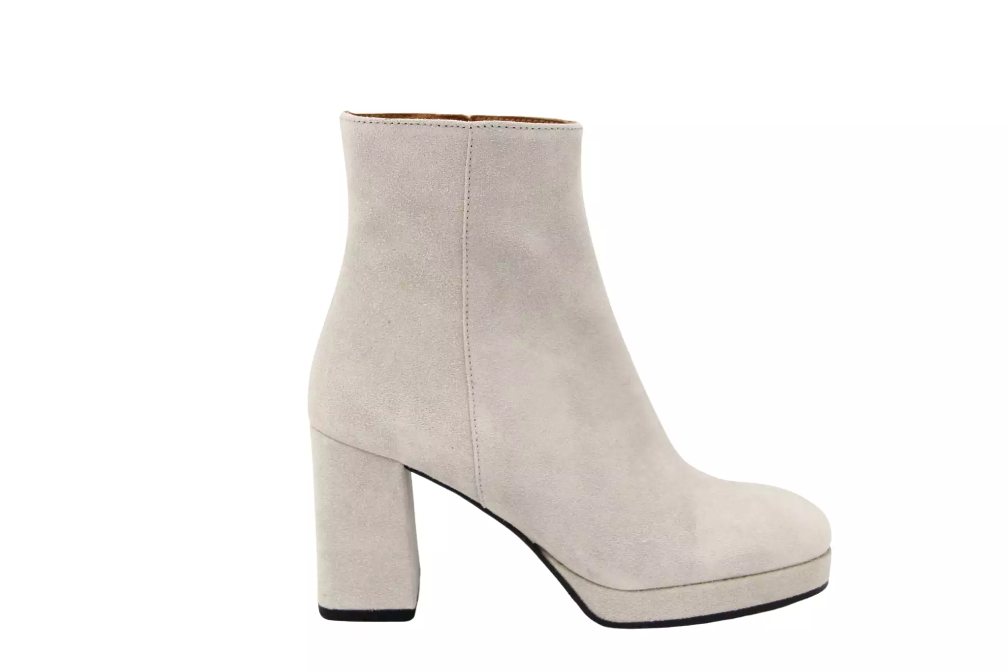 MARIAN  Stone Suede Platform Ankle Boot SHIR