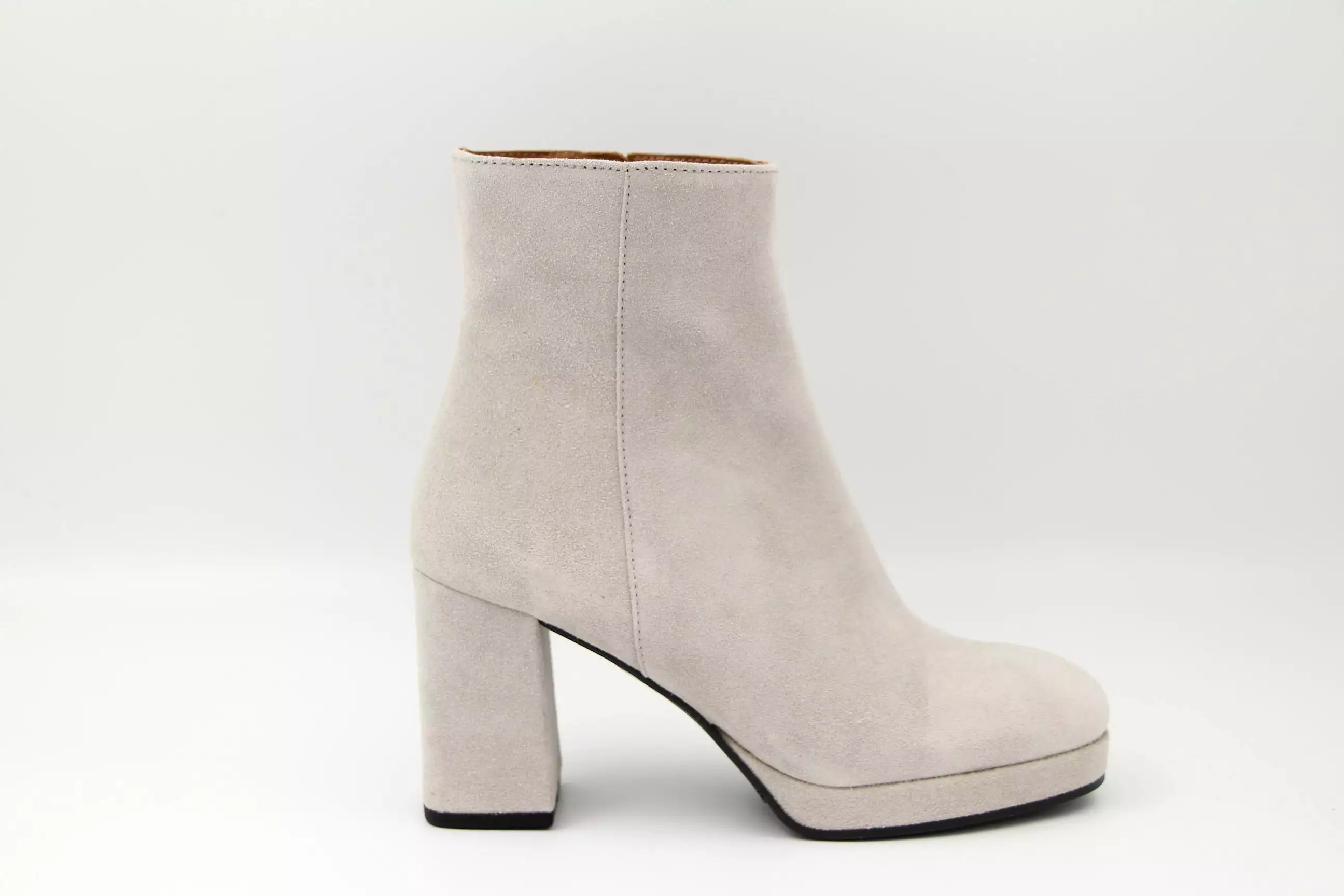 MARIAN  Stone Suede Platform Ankle Boot SHIR