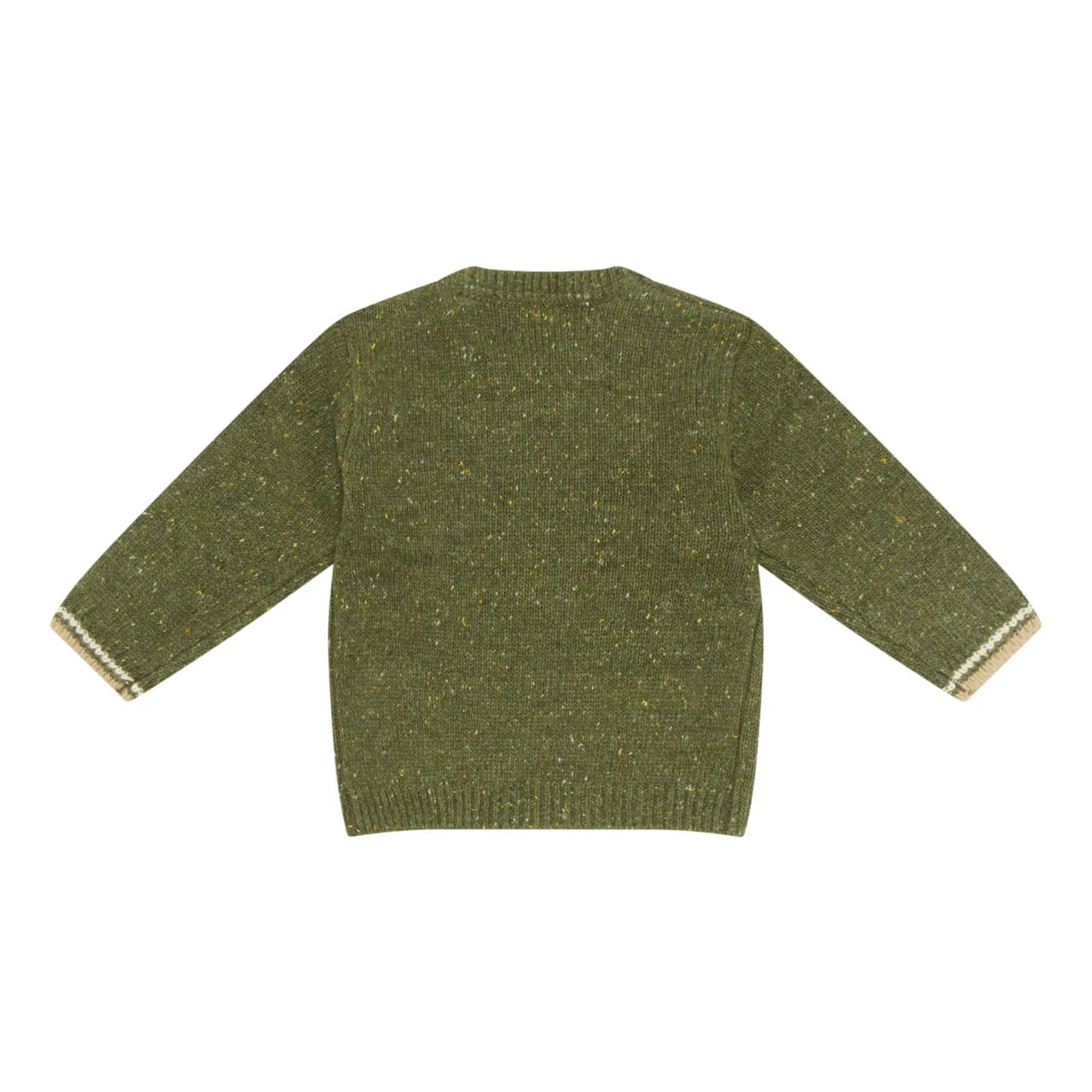 MAYORAL Bear Flecked Knit Sweater - Forest Mix