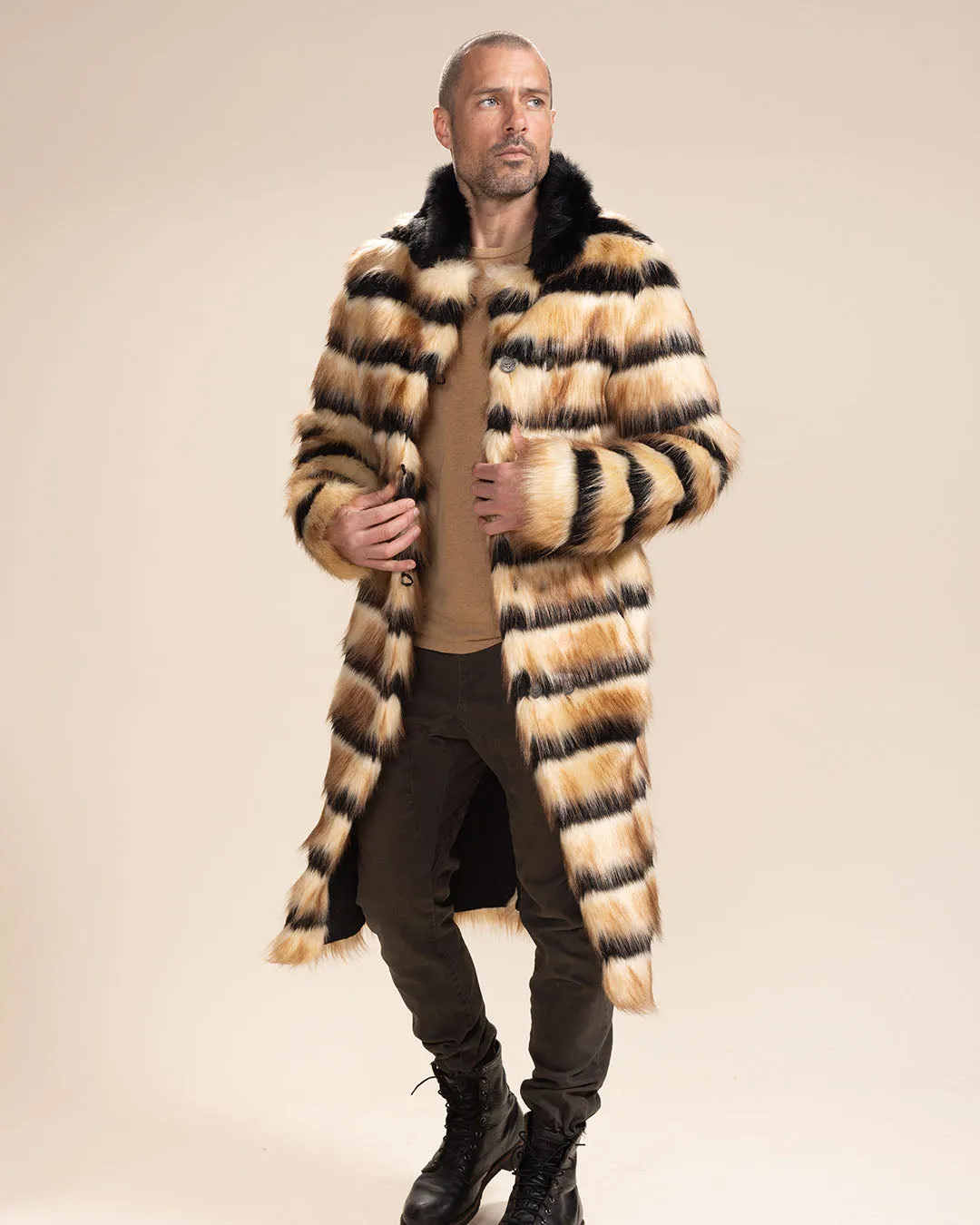 Men's Long Faux Fur Coat | Gazelle