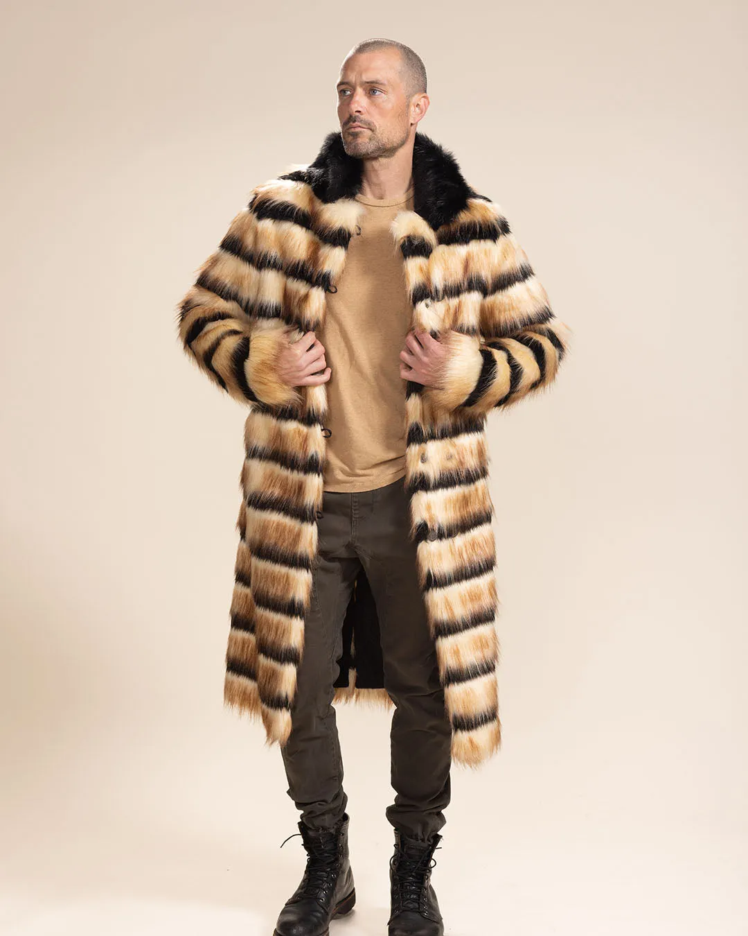 Men's Long Faux Fur Coat | Gazelle