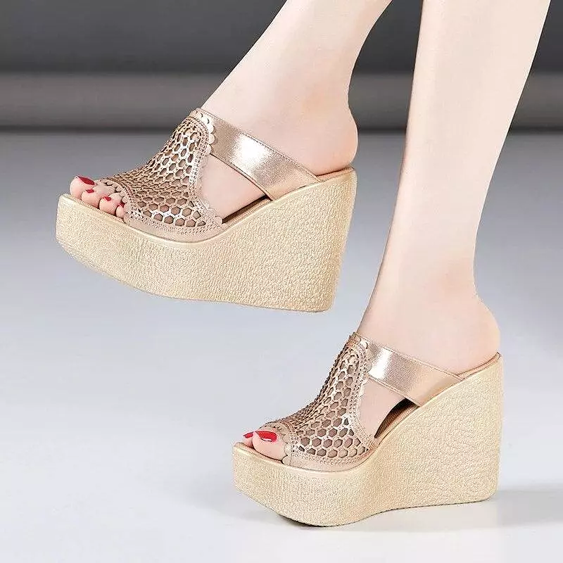 Mesh Summer Wedge Sandal Shoes