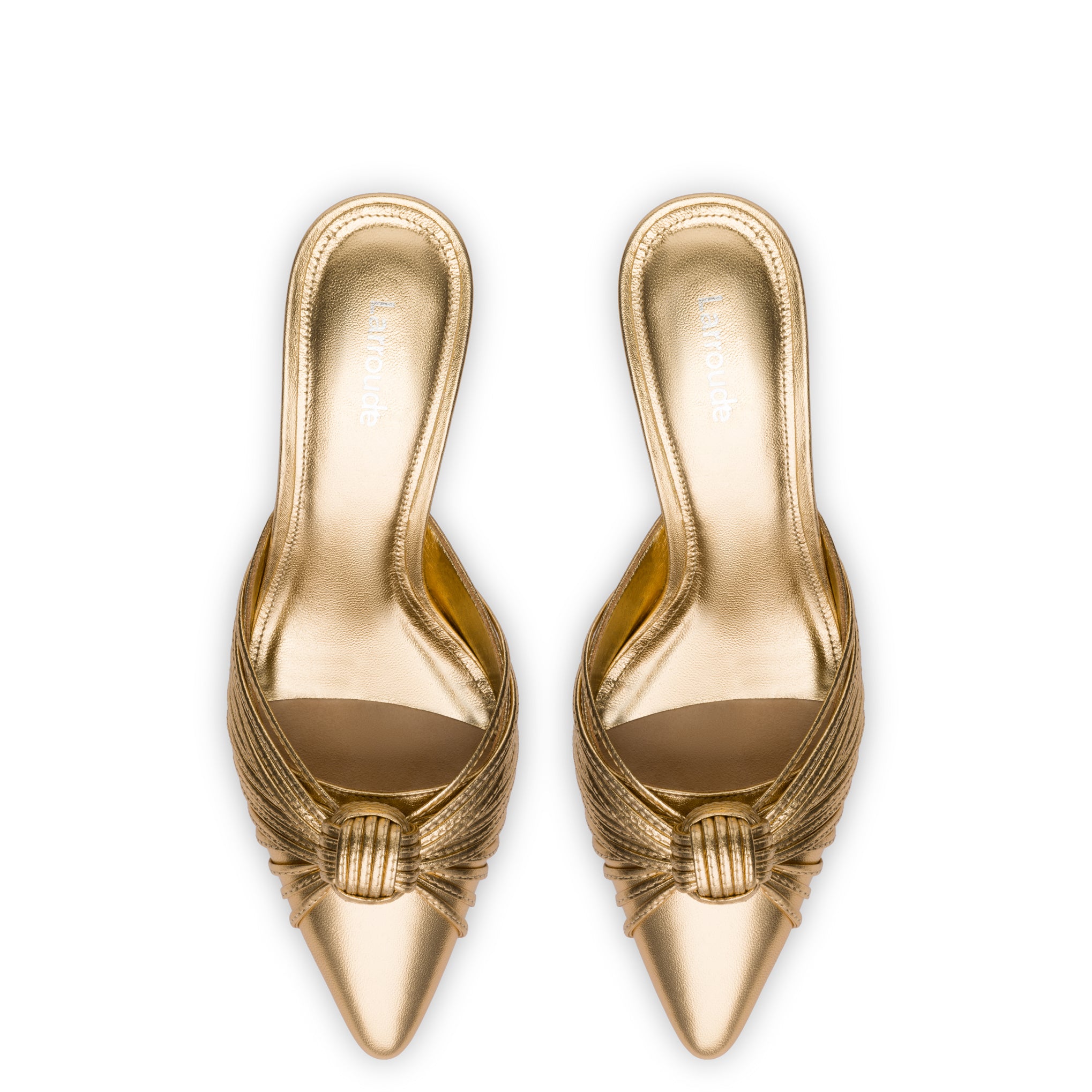 Mini Valerie Pump In Gold Metallic Leather