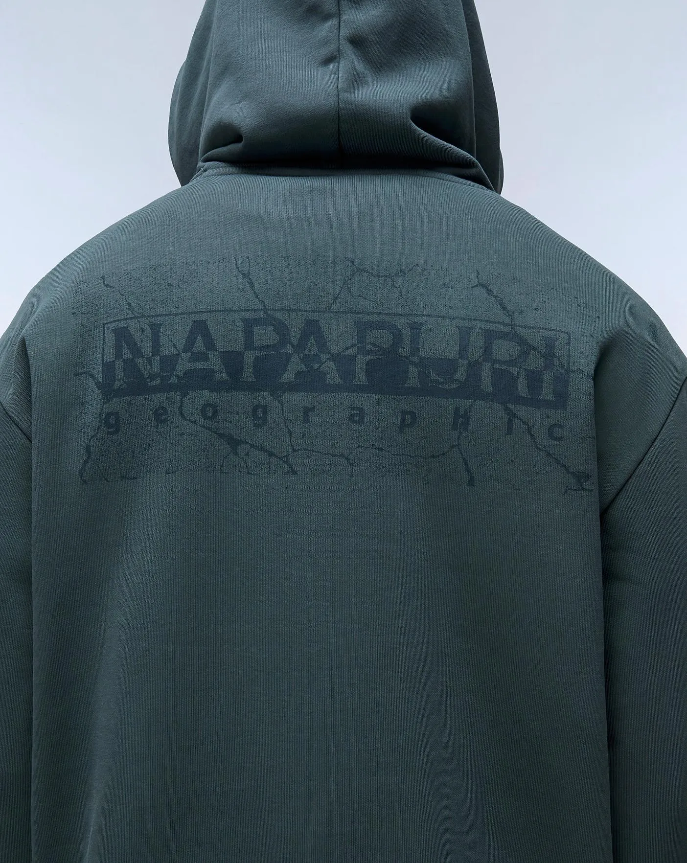 Napapirjri Khaki Back Logo Hoody