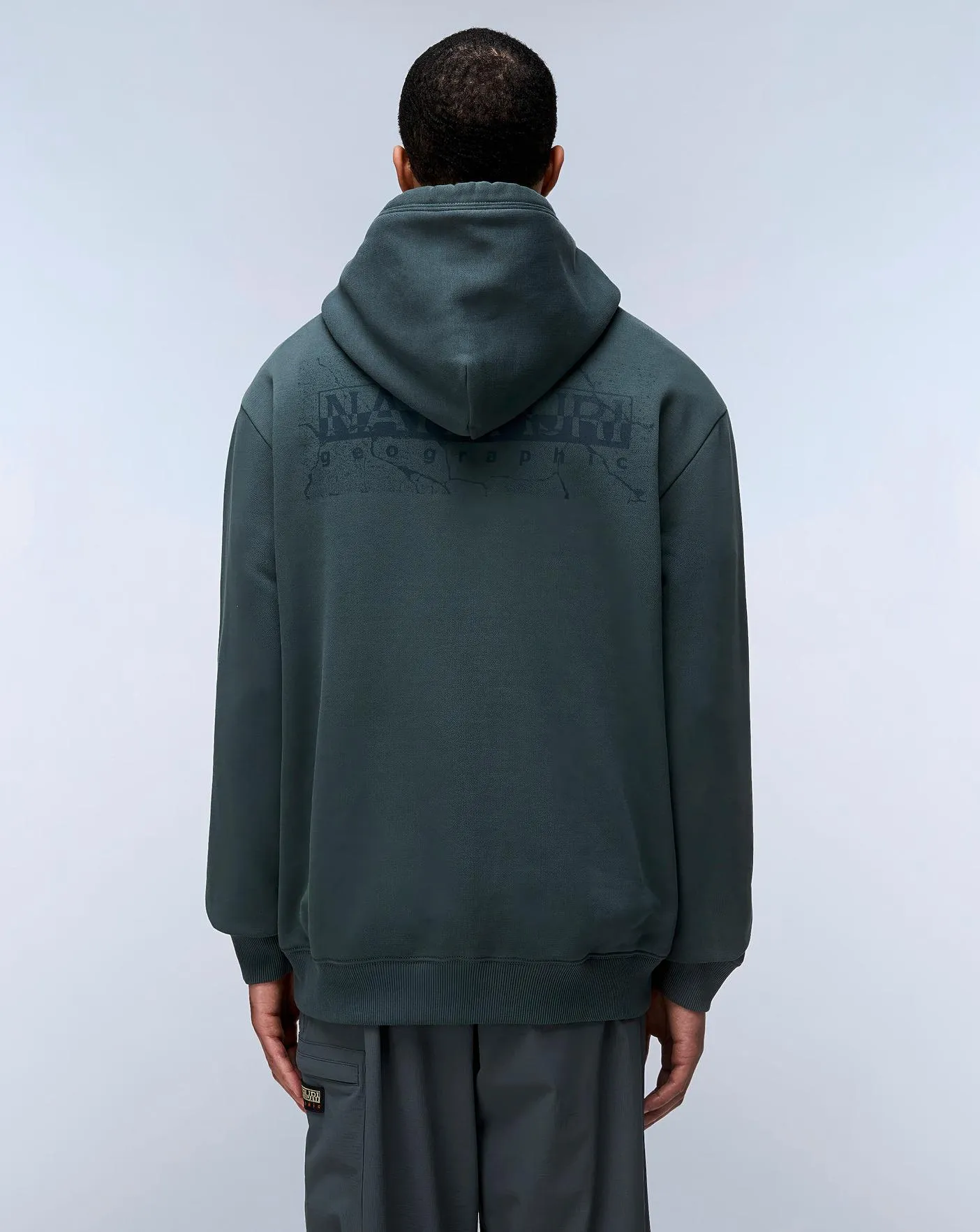 Napapirjri Khaki Back Logo Hoody