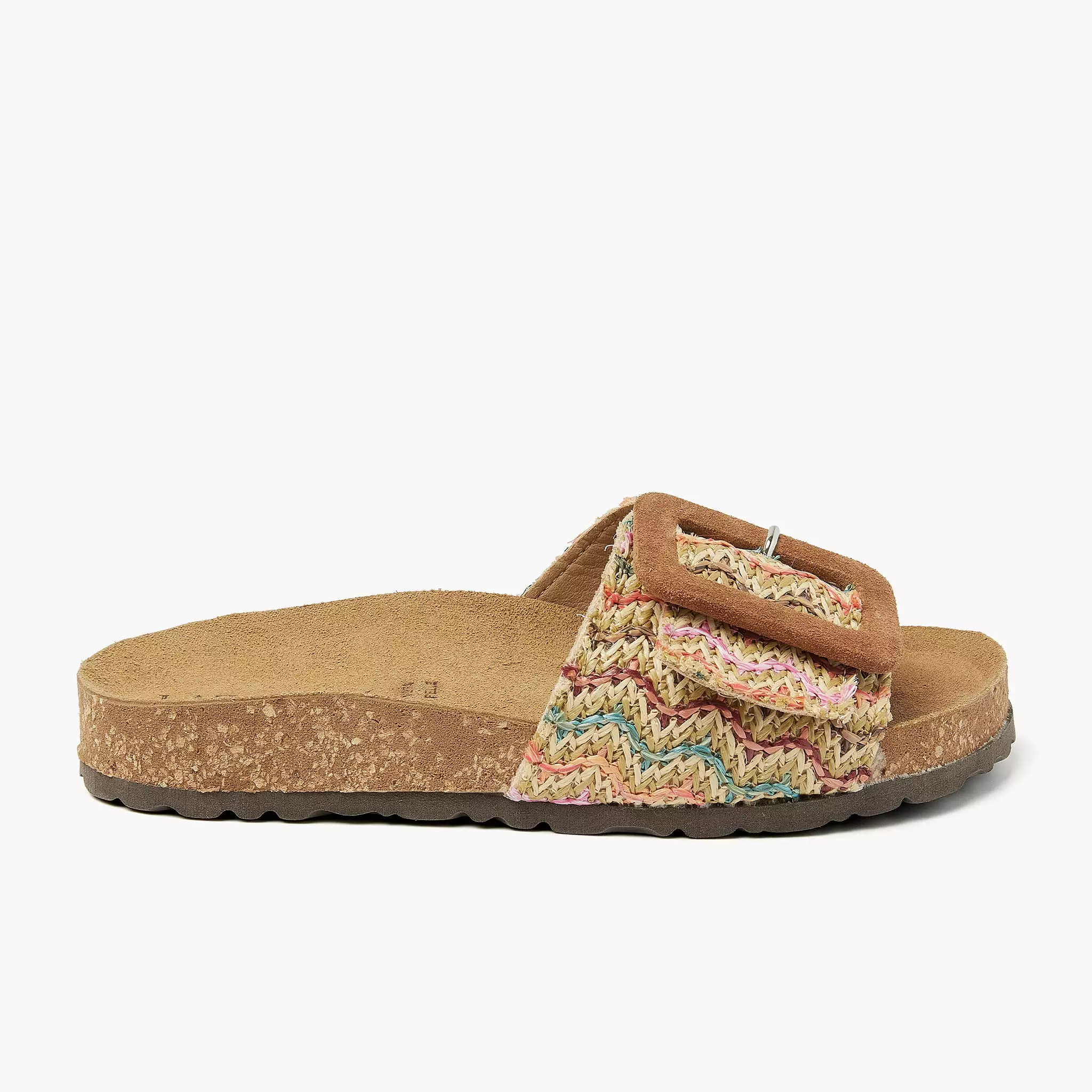 Natalia Raffia Dames Slippers Multi