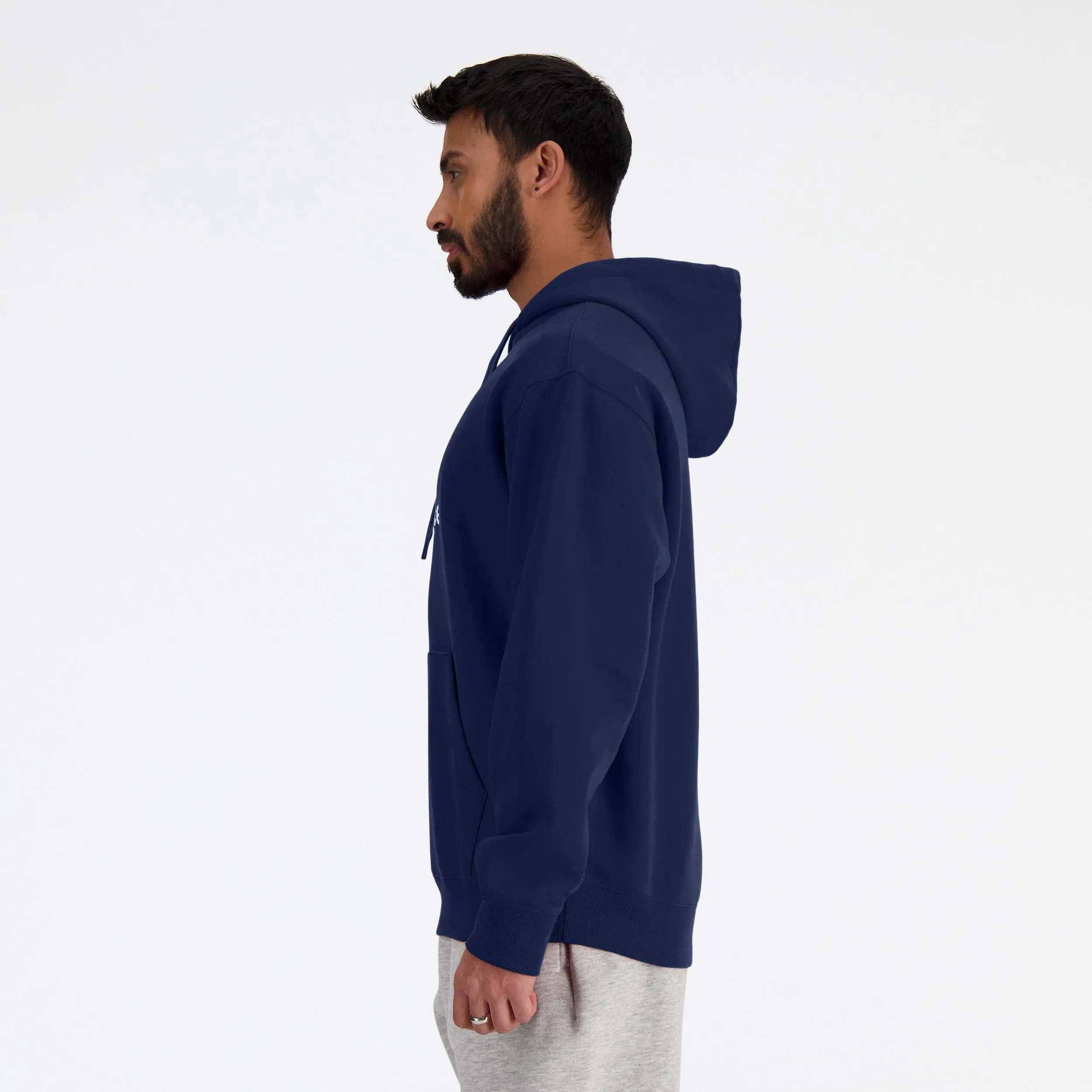 New Balance Logo French Terry Hoodie Hoody Men