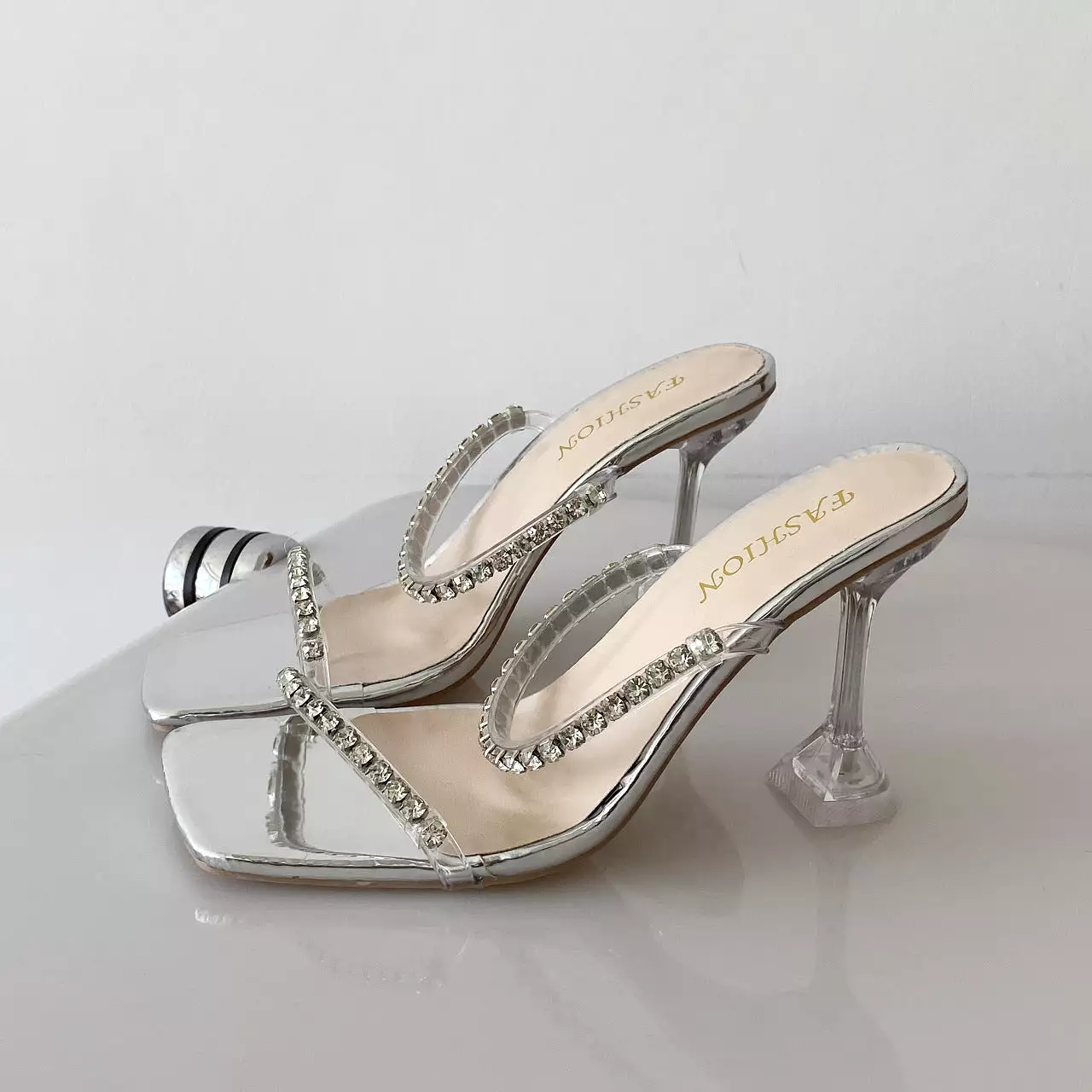 New Transparent High Heels Sandals for Women's