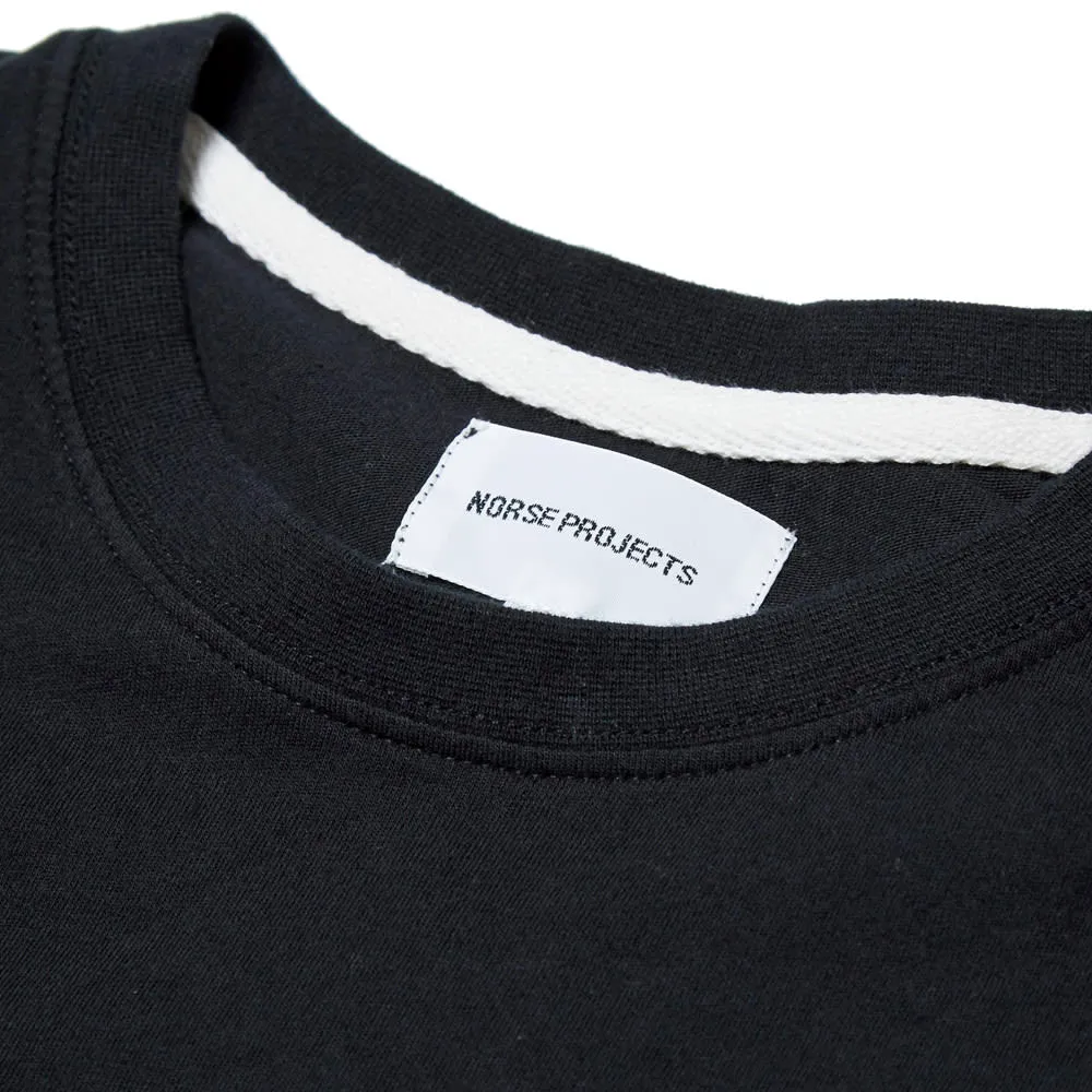 Norse Projects Long Sleeve Niels Classic Logo TeeBlack