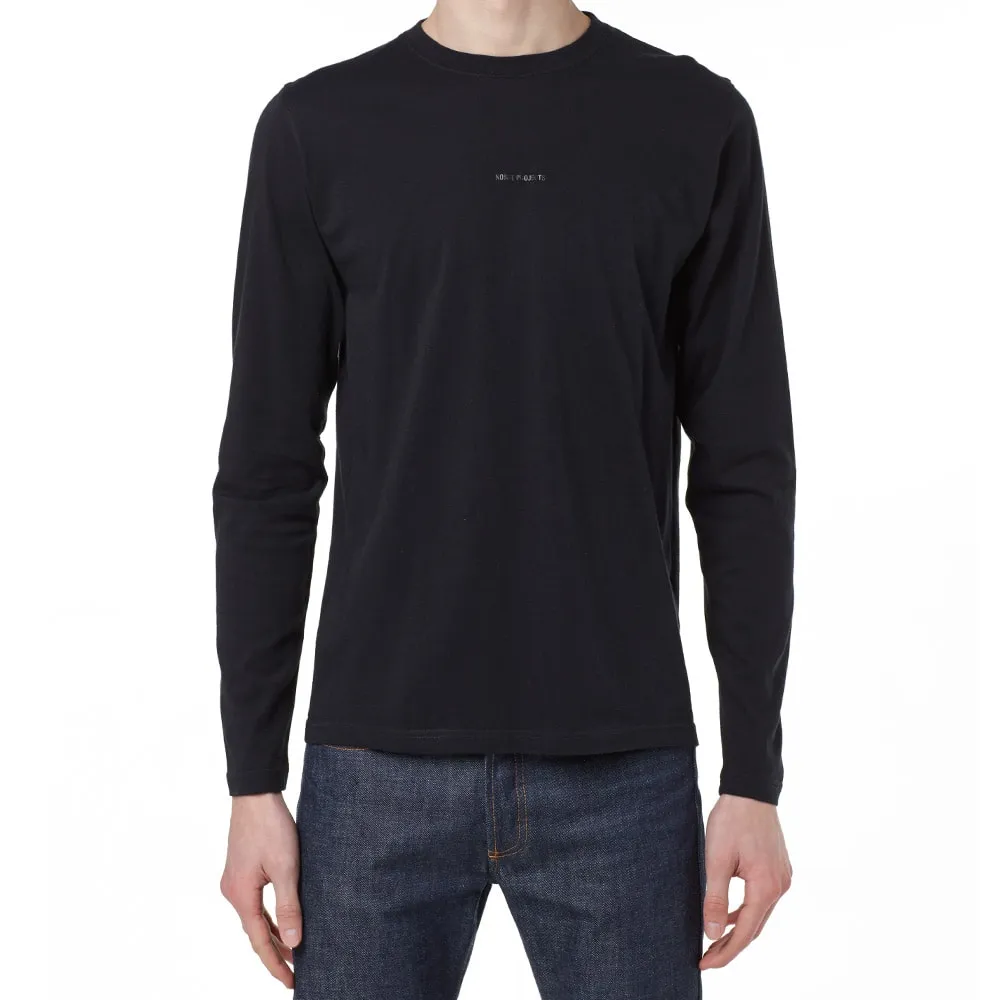 Norse Projects Long Sleeve Niels Classic Logo TeeBlack