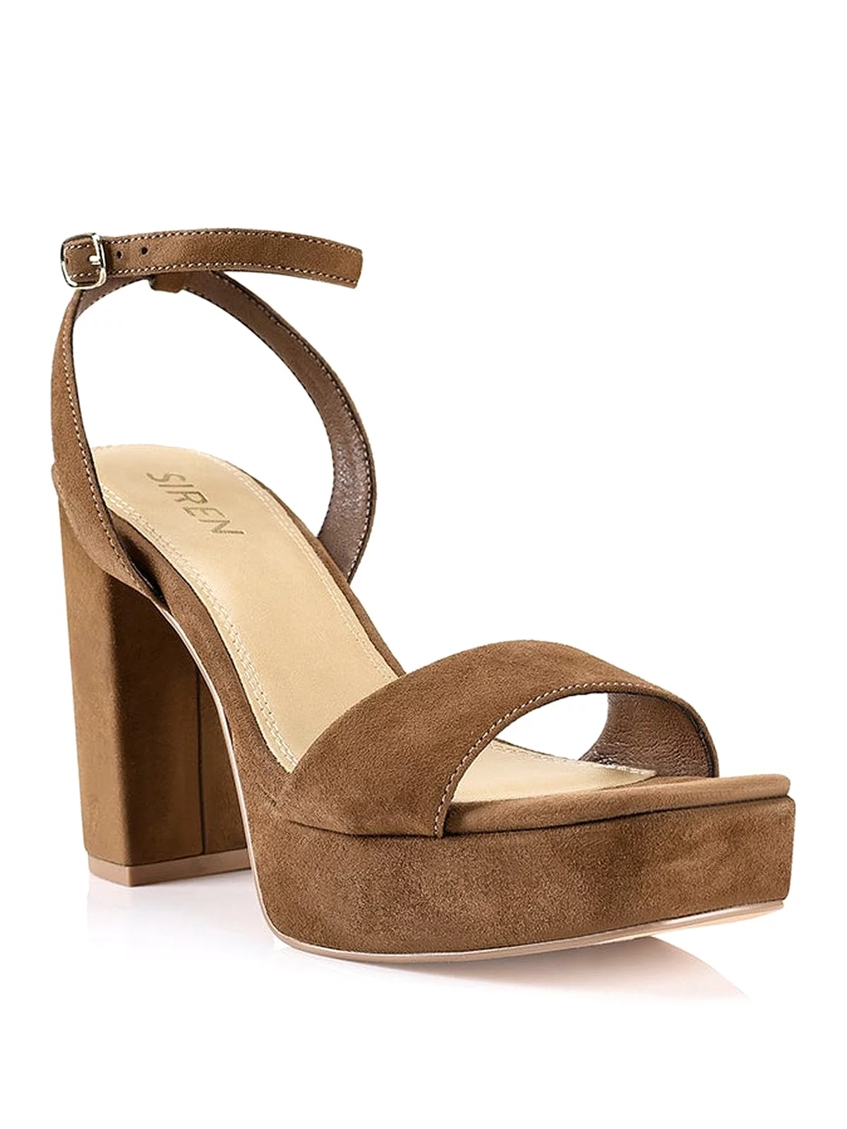 Orion Platform Heels - Coffee Suede