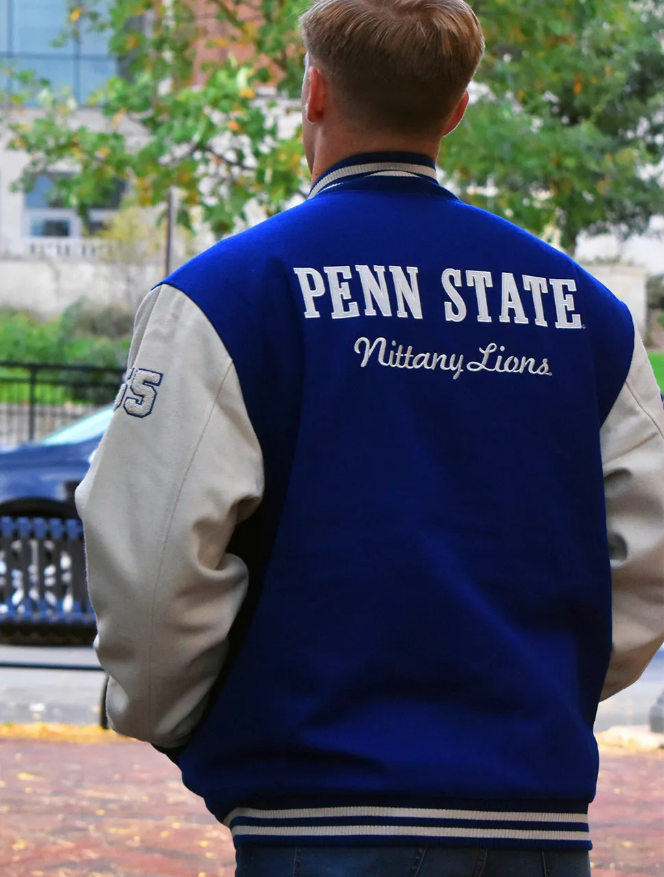 Penn State Melton Varsity Jacket | Bruzer