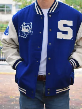 Penn State Melton Varsity Jacket | Bruzer