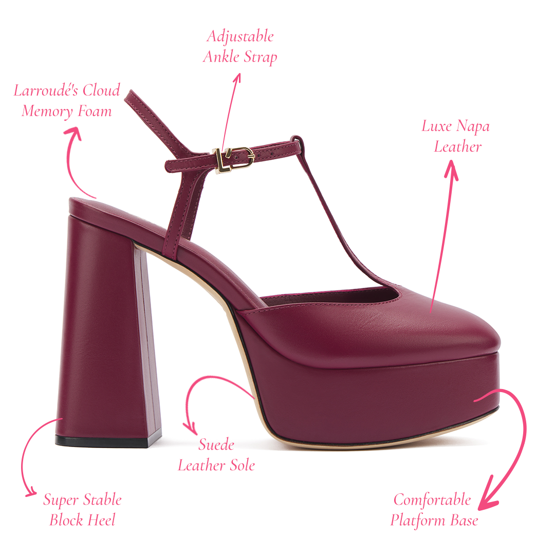 Pixie Pump In Wine Leather