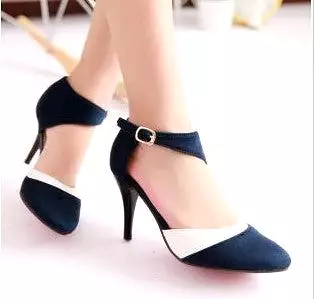 Pointed Toe Suede Sandals High Heels Women Shoes 4130