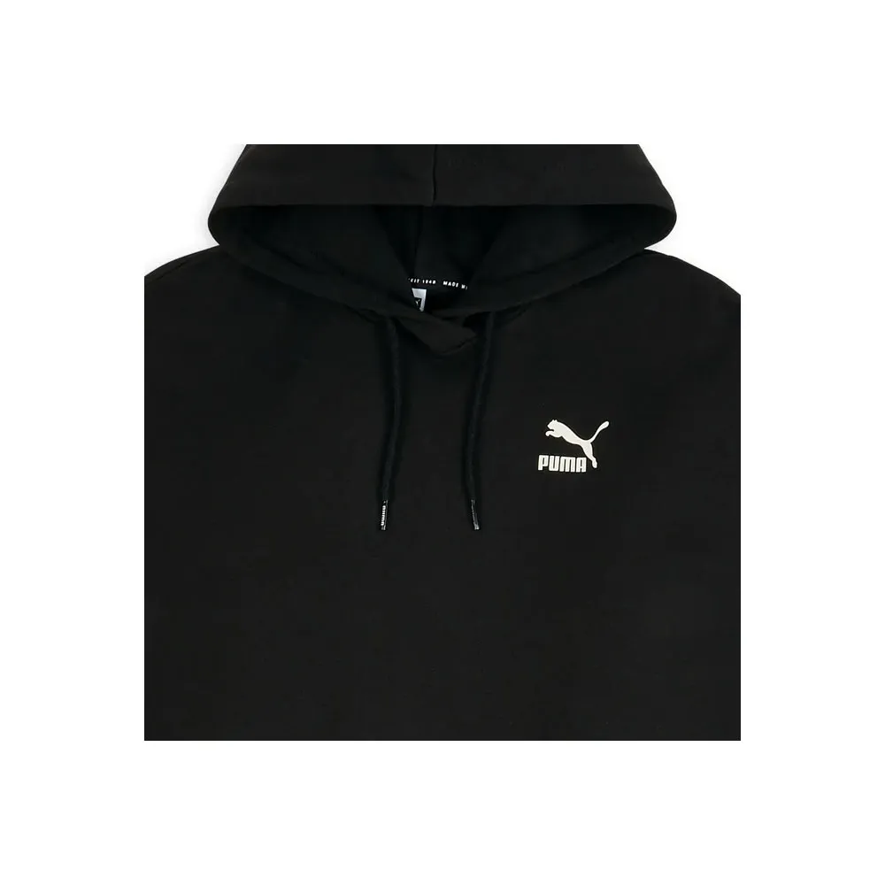 Puma Classic Cropped Hoody Wmns Puma Black / Puma White 598749-51