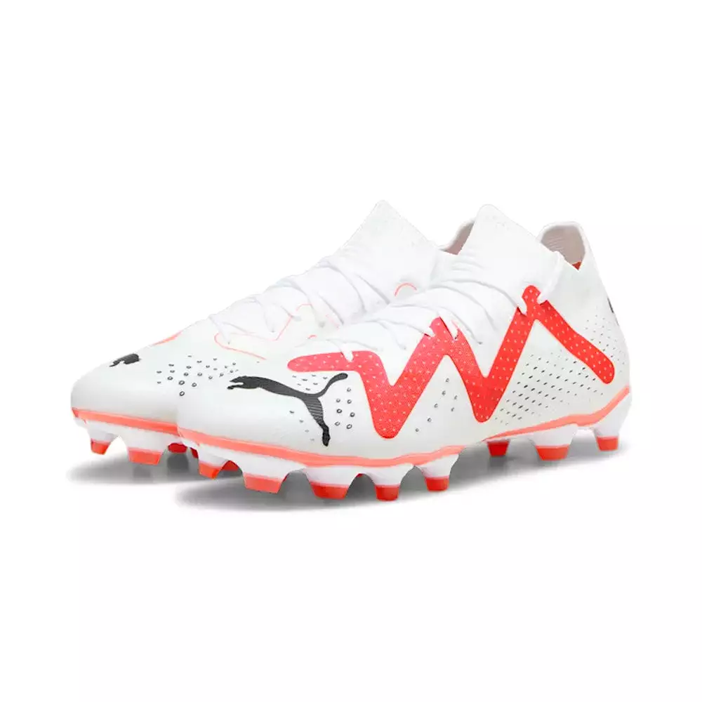 Puma Future Match FG/AG Women's Football Boots (White/Black/Fire Orchid)