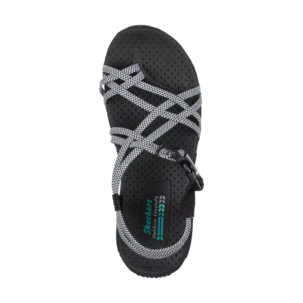 'Skechers' Women's Reggae-Irie Mon Sandal - Black / White