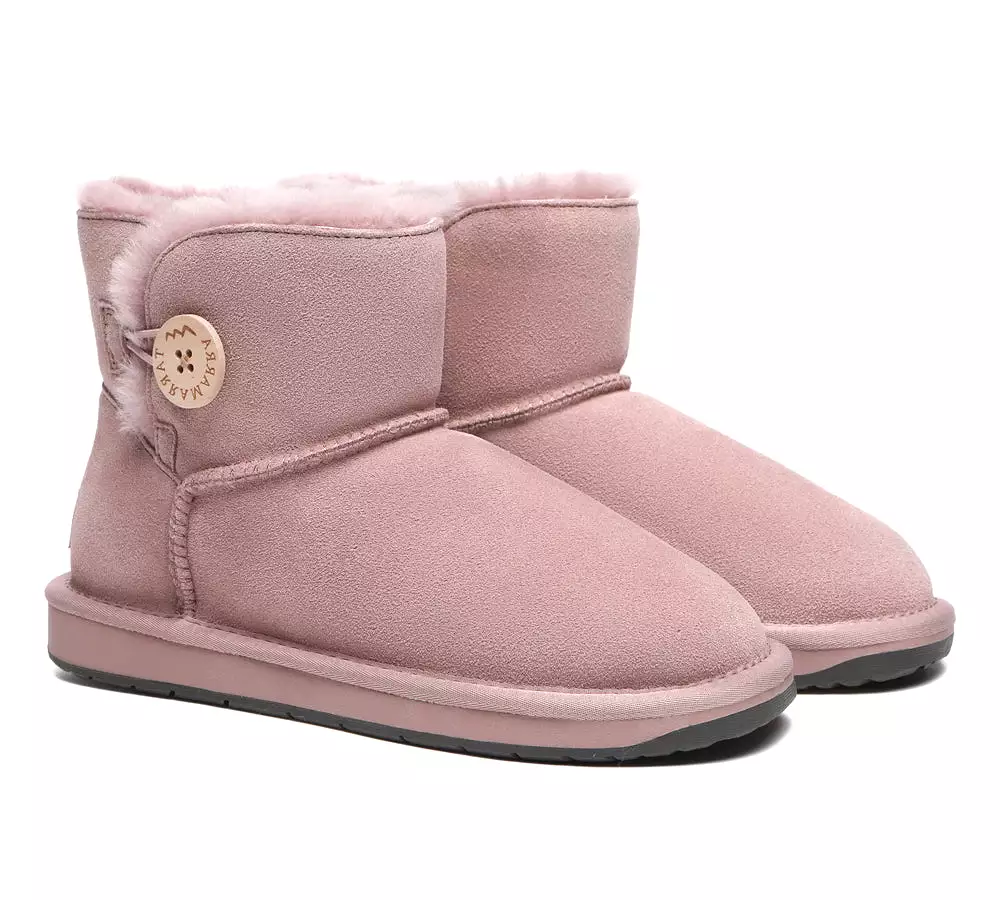 TARRAMARRA Premium Australian Sheepskin Boots Unisex Mini Button Plus