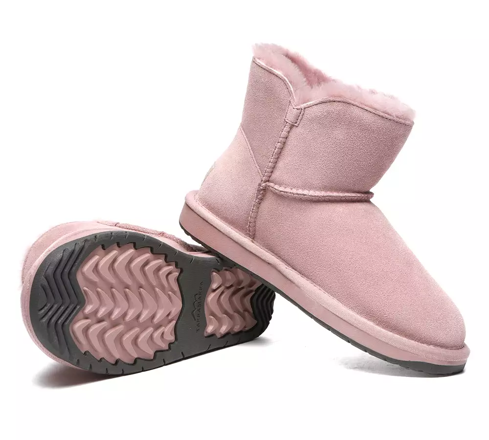 TARRAMARRA Premium Australian Sheepskin Boots Unisex Mini Button Plus