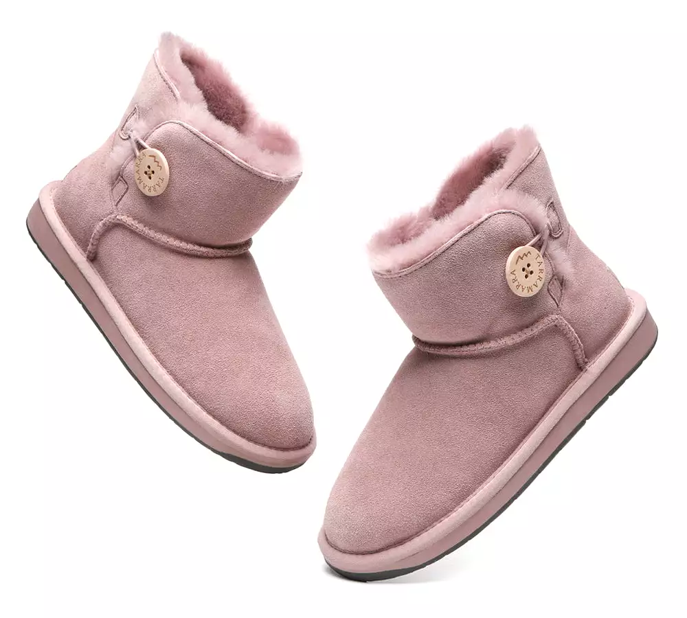 TARRAMARRA Premium Australian Sheepskin Boots Unisex Mini Button Plus